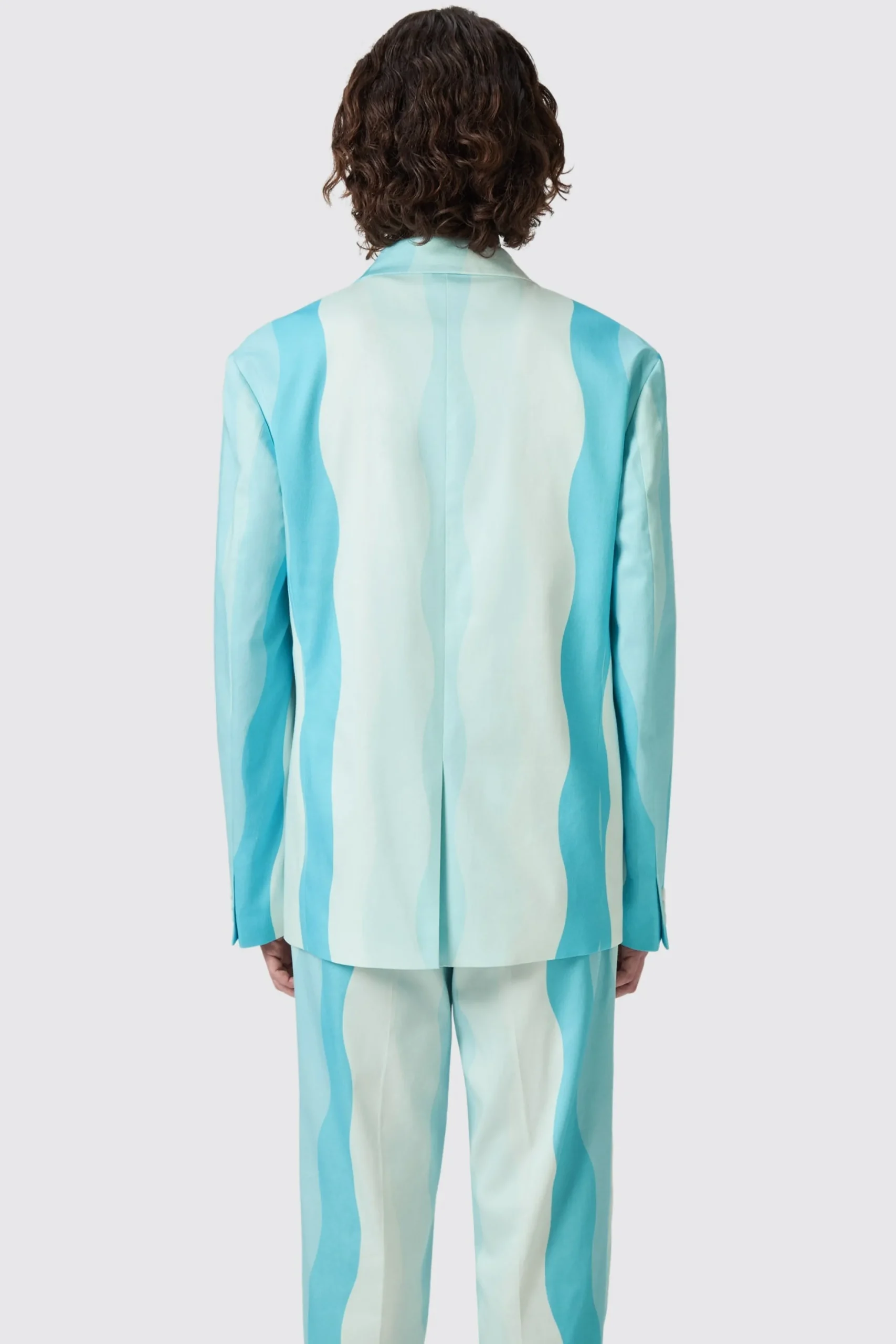 Twisted Tailor Alvaro Oversized Blue Cotton Suit | Unisex