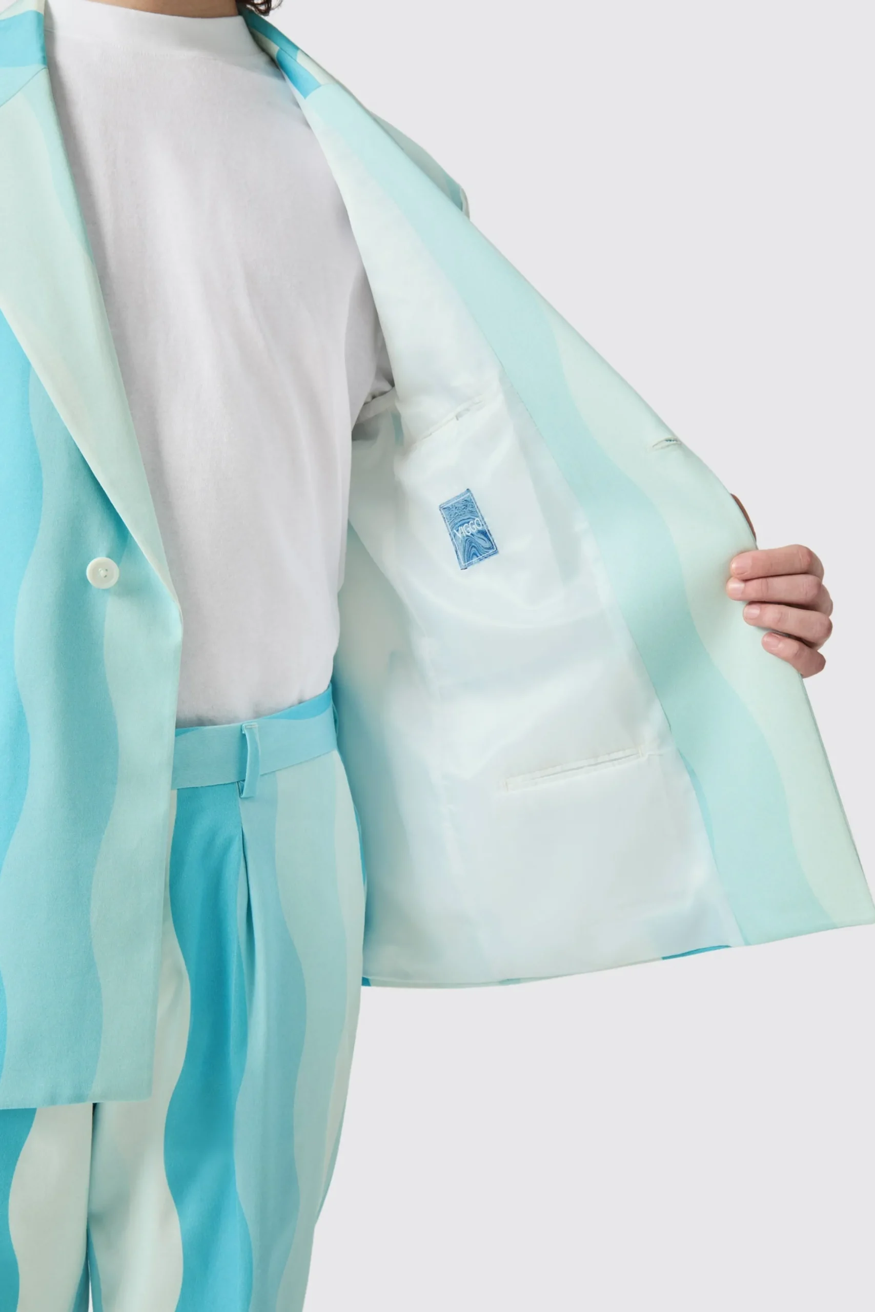 Twisted Tailor Alvaro Oversized Blue Cotton Suit | Unisex