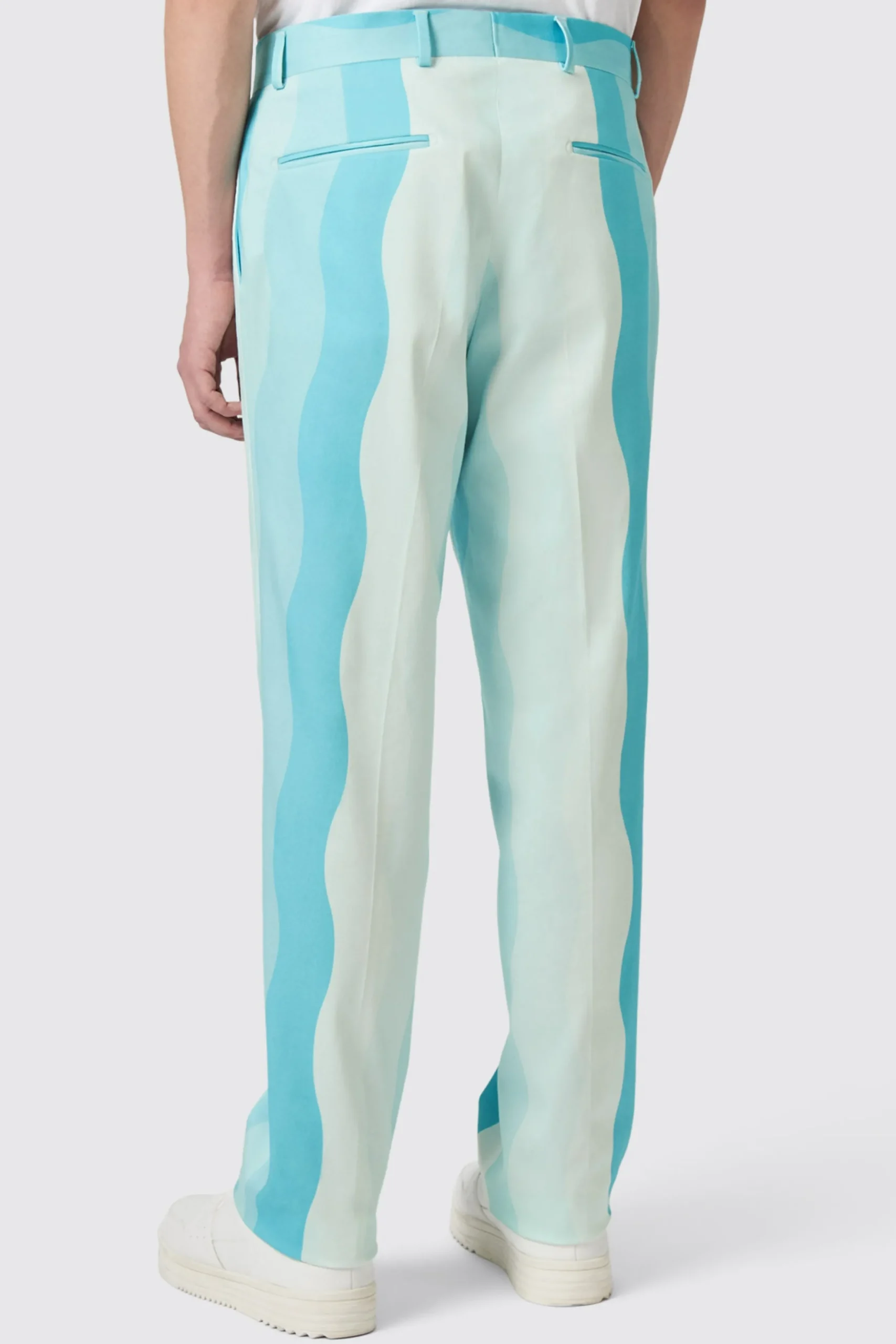 Twisted Tailor Alvaro Oversized Blue Cotton Trousers | Unisex