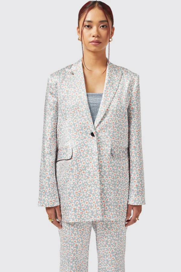 Twisted Tailor Amarantha Slim Fit Blue Jacket | Woman
