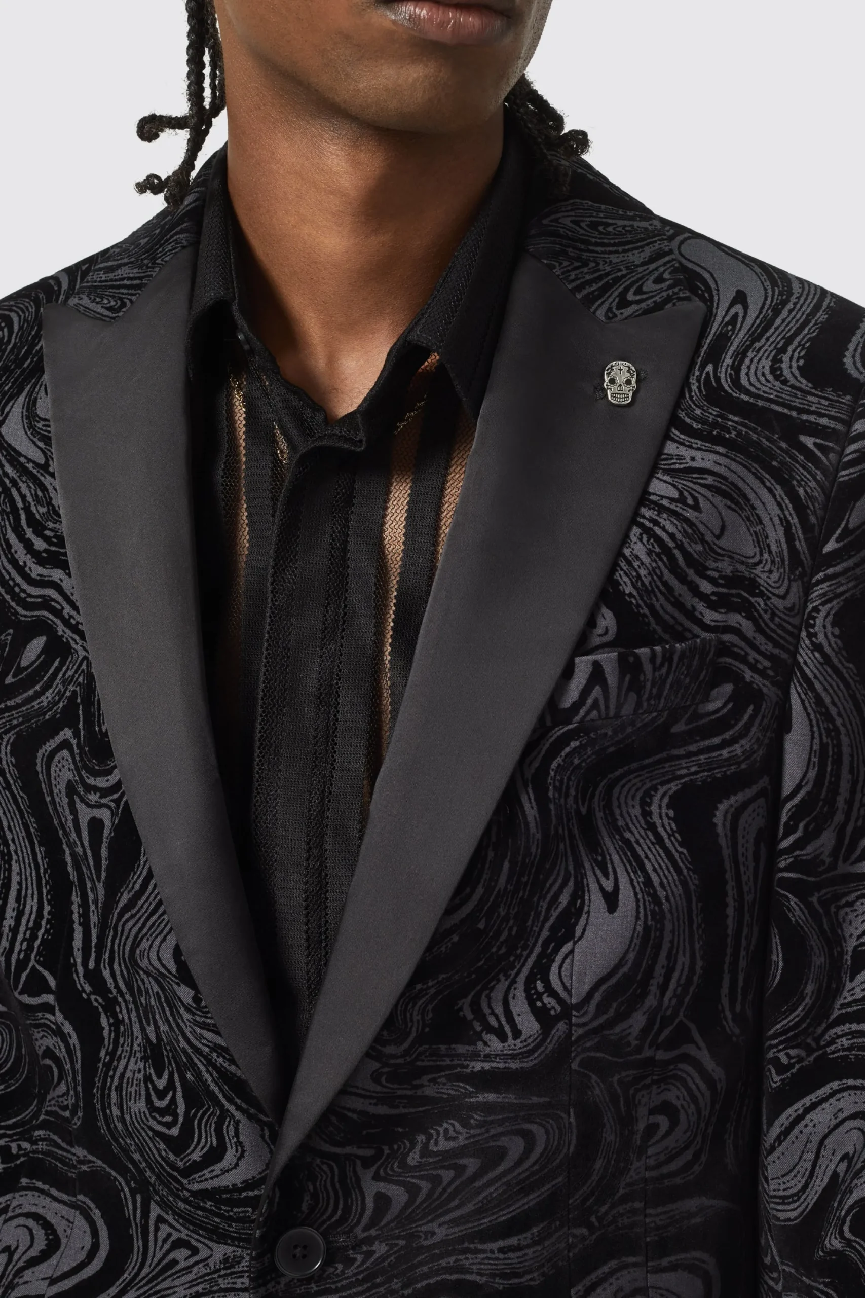 Twisted Tailor Angelou Slim Fit Black Jacket | Jackets·Party Jackets