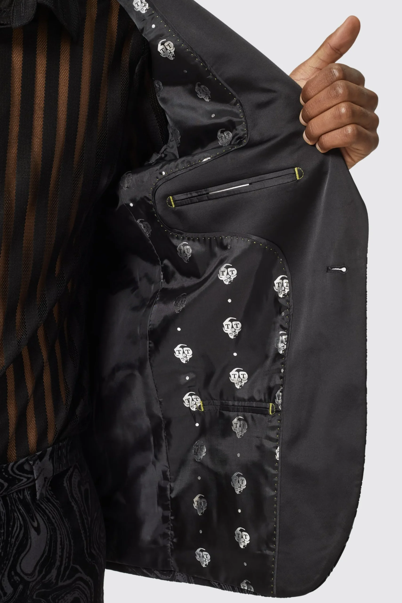 Twisted Tailor Angelou Slim Fit Black Jacket | Jackets·Party Jackets