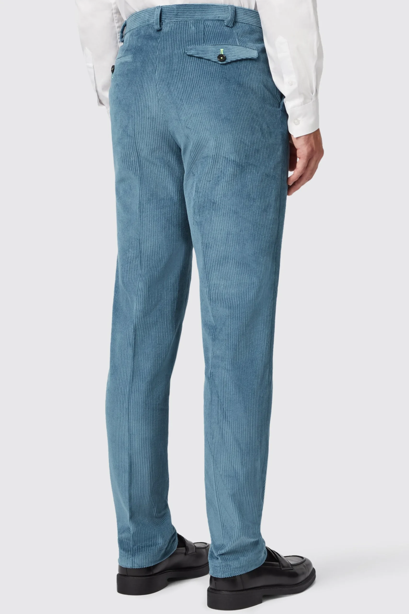 Twisted Tailor Aston Slim Fit Blue Corduroy Trousers | Trousers·Casual Trousers