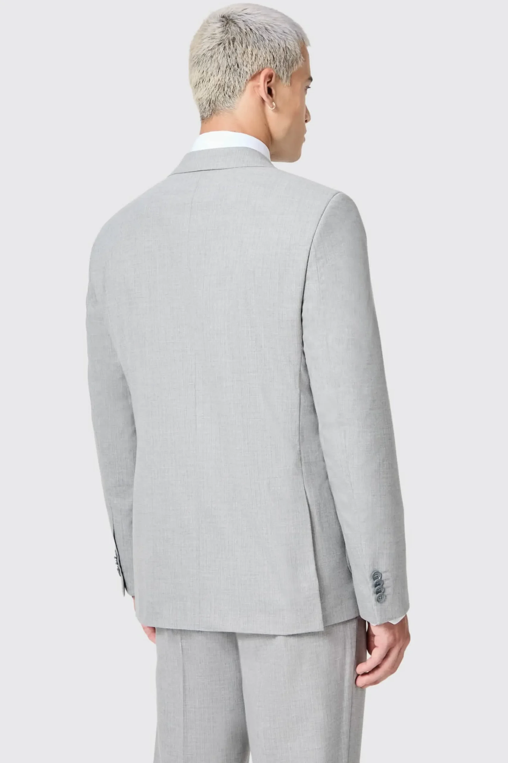 Twisted Tailor Atkinson Slim Fit Grey Double Breasted Suit | Style·Double Breasted Suits | Occasion·Groomsmen Suits