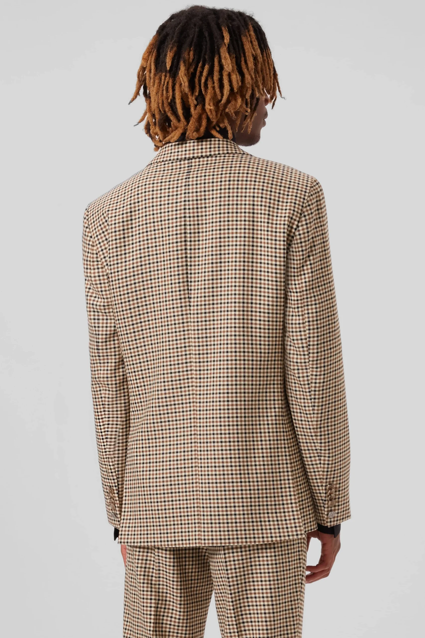 Twisted Tailor Blythe Slim Fit Beige Check Suit | Style·Check Suits | Style·2 Piece Suits