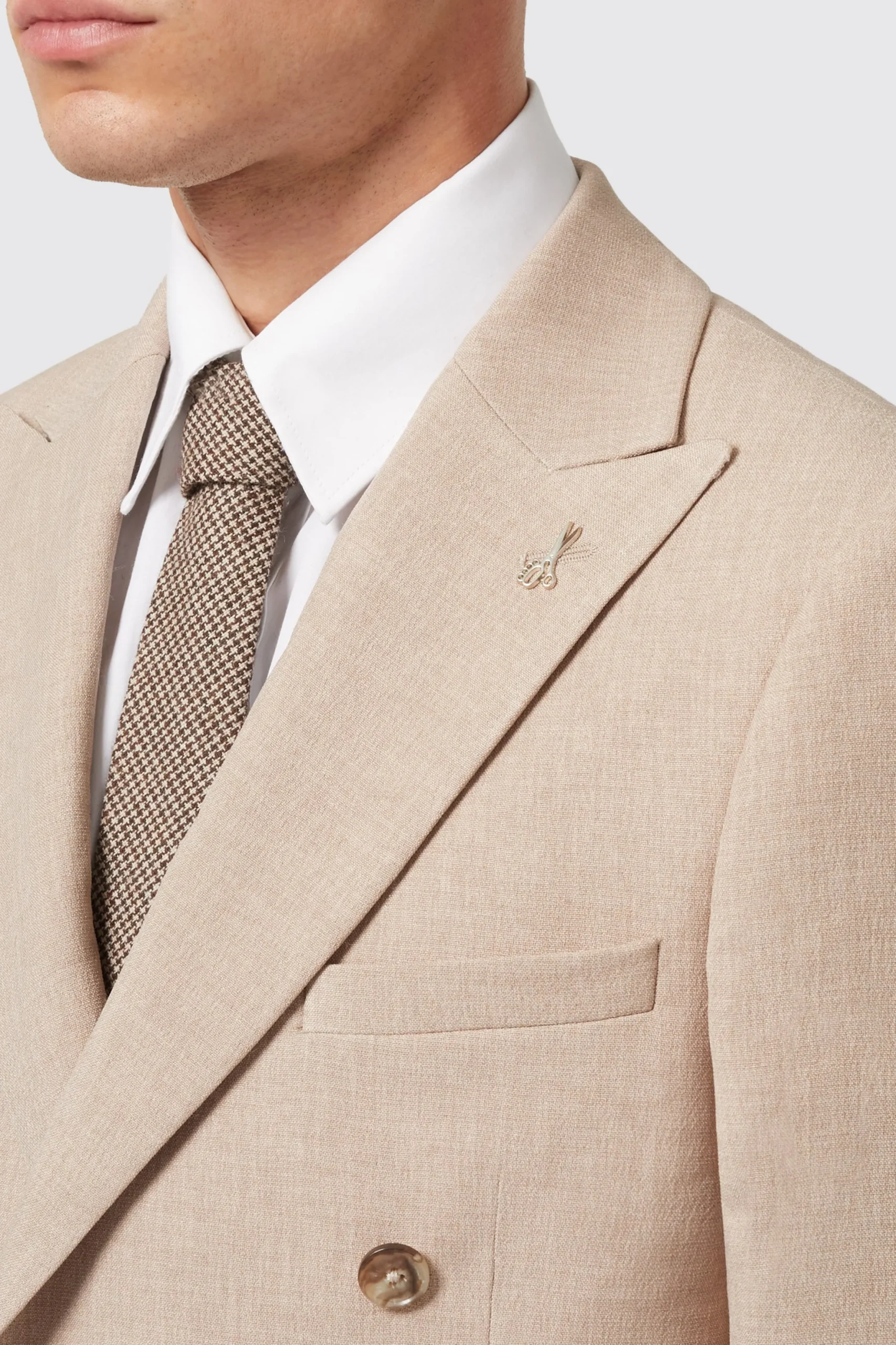 Twisted Tailor Bresnan Slim Fit Neutral Double Breasted Suit | Style·Double Breasted Suits | Occasion·Back To It
