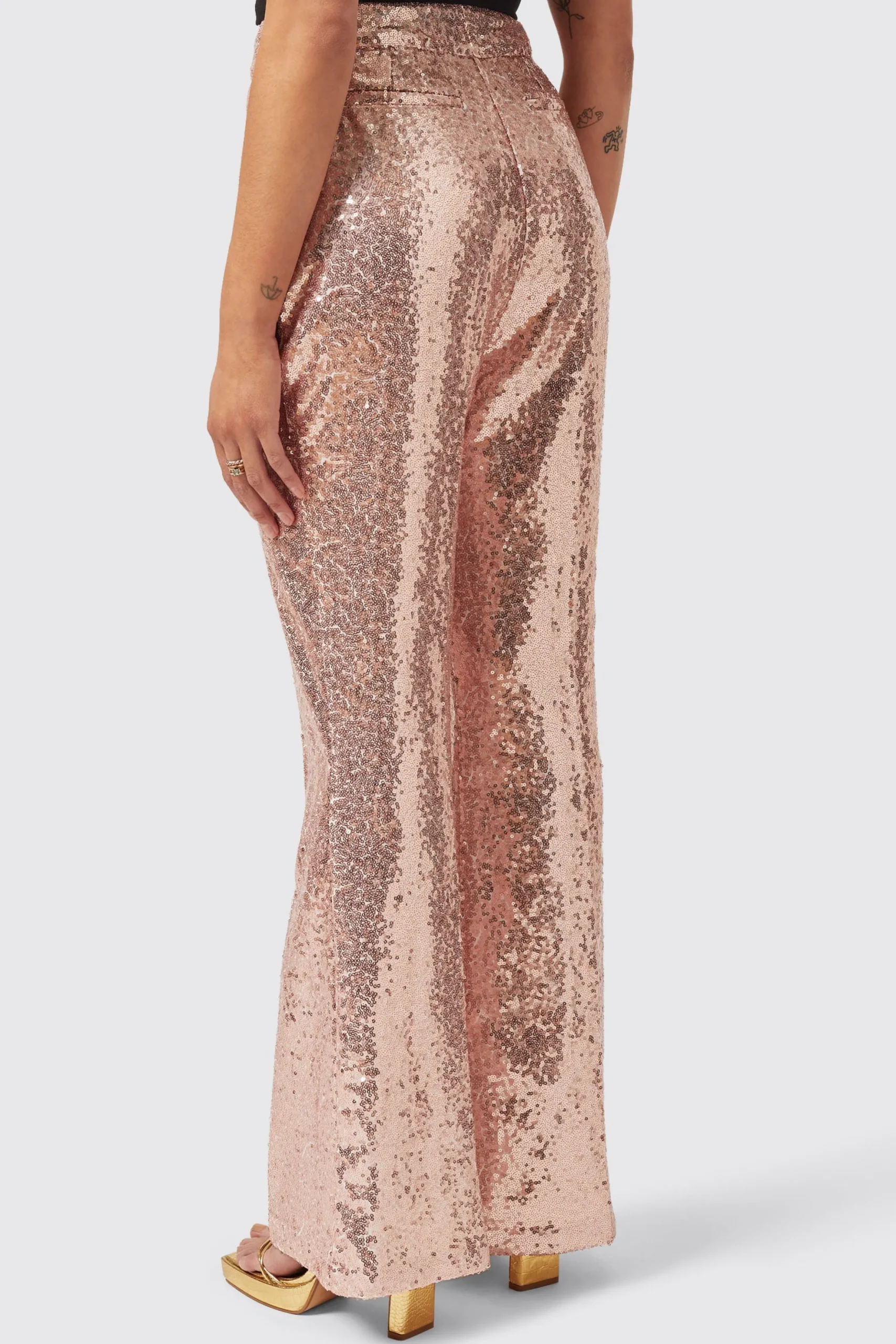 Twisted Tailor Caladium Slim Fit Pink Sequin Suit | Woman