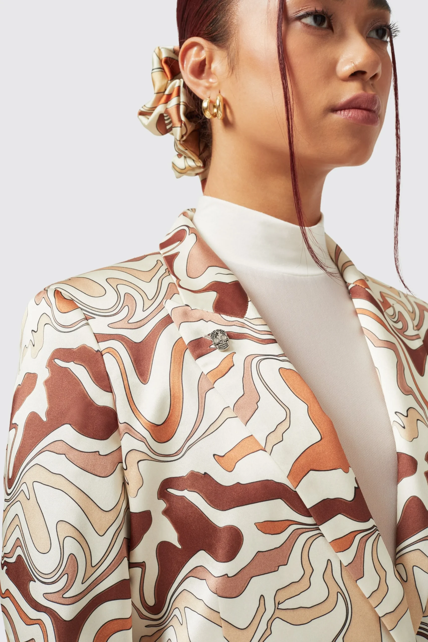 Twisted Tailor Calthia Slim Fit Neutral Jacket | Woman