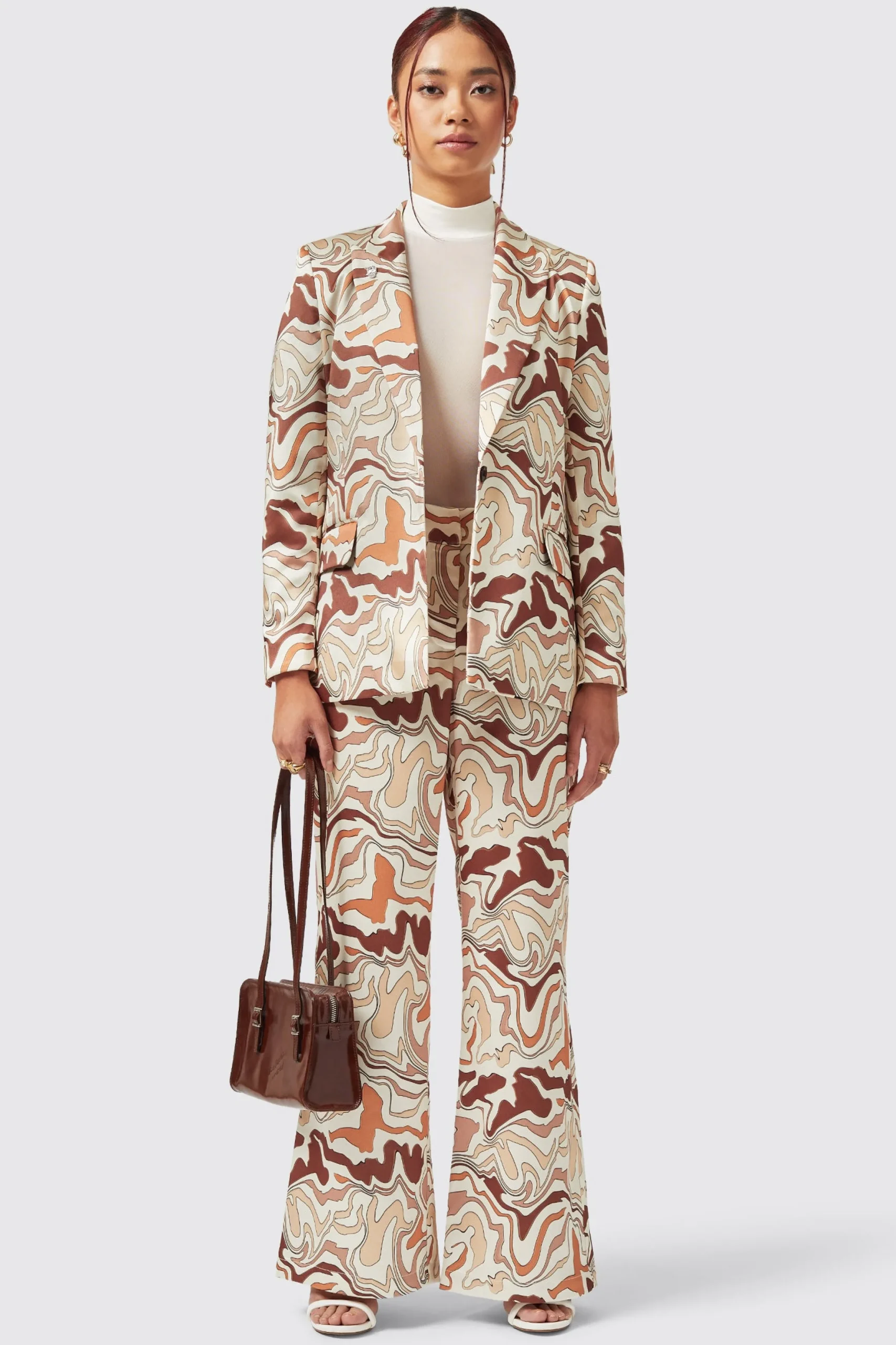 Twisted Tailor Calthia Slim Fit Neutral Jacket | Woman