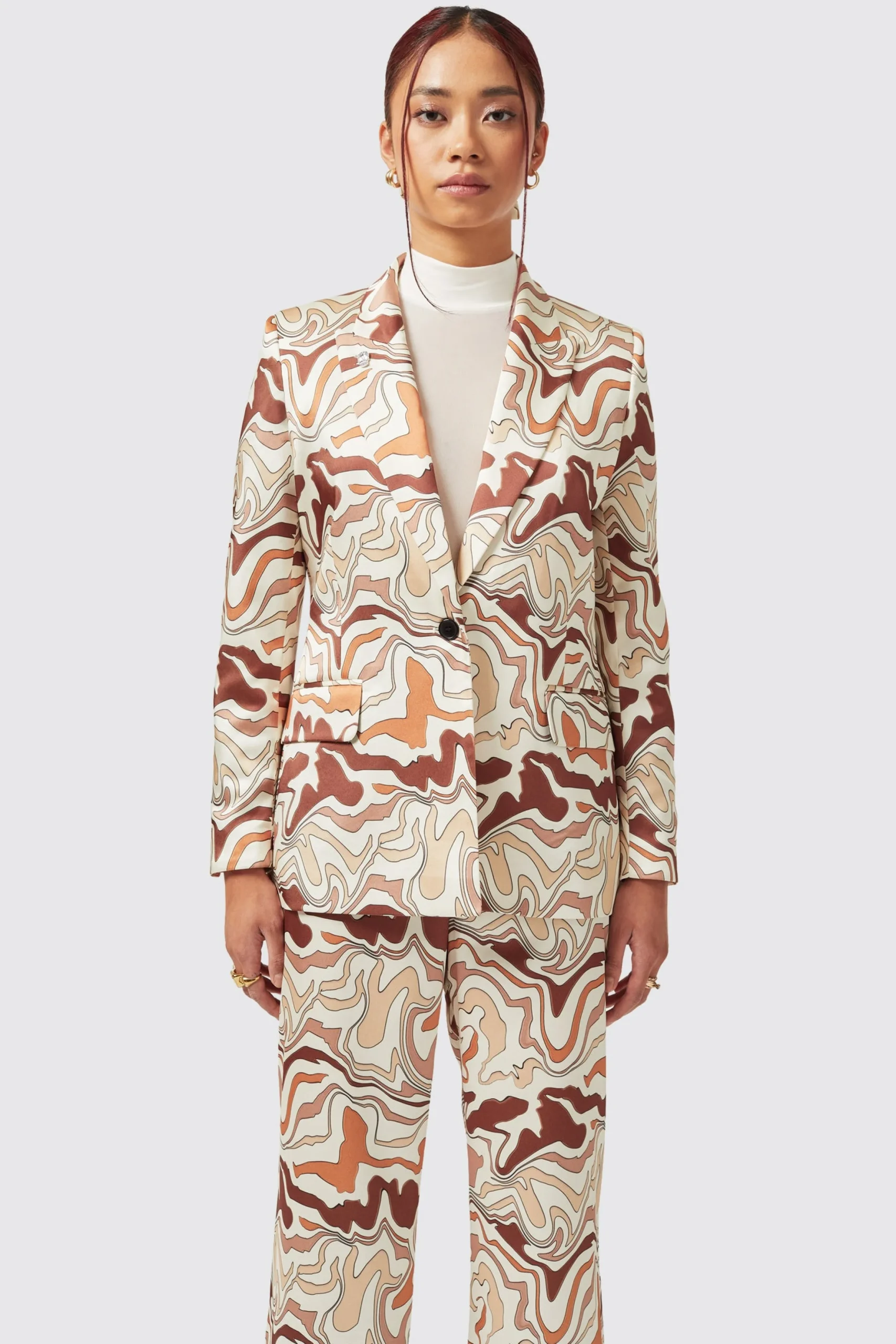 Twisted Tailor Calthia Slim Fit Neutral Suit | Woman