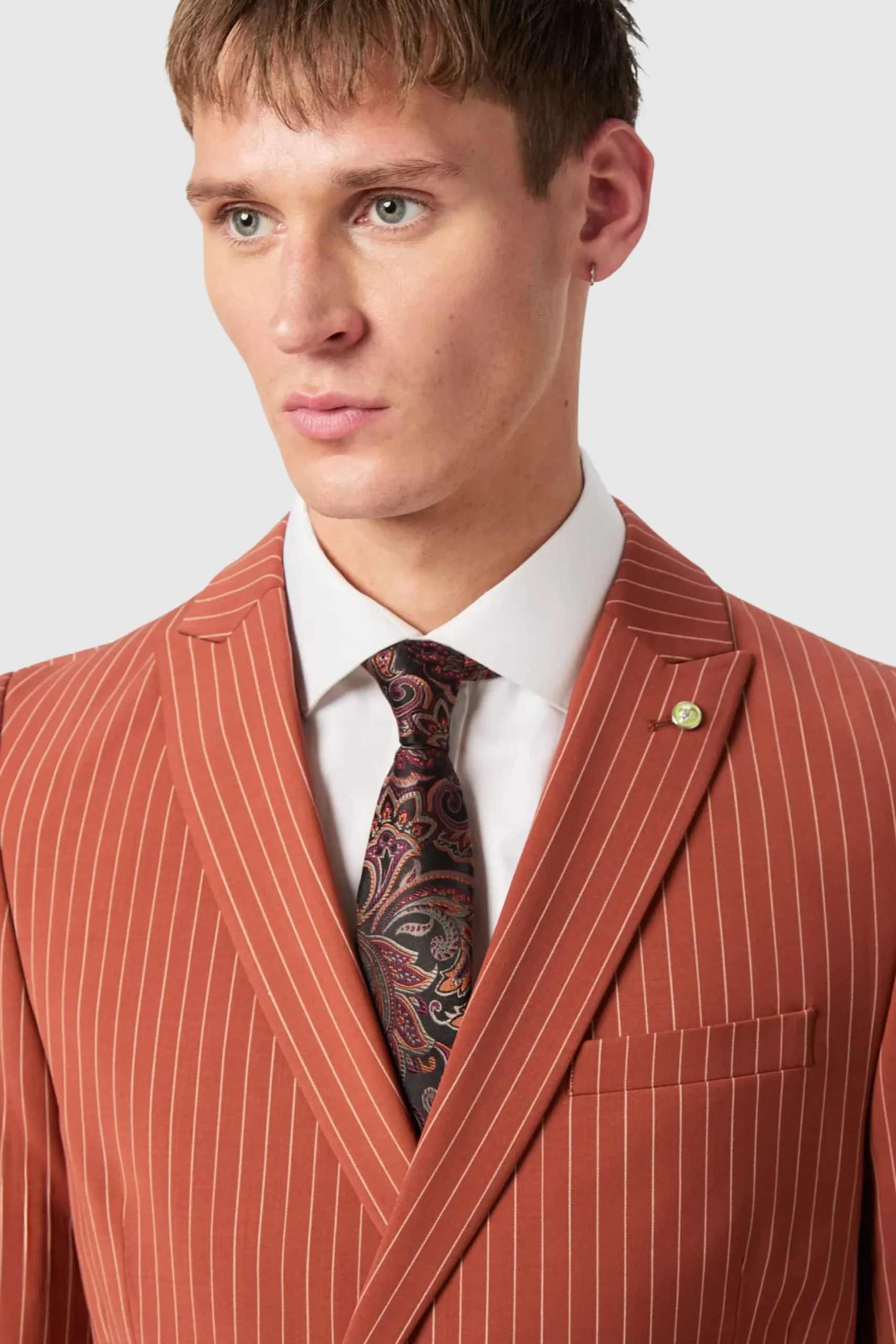 Twisted Tailor Cortese Oversized Burnt Orange Pinstripe Suit | Occasion·Autumn Suits | Occasion·Back To It