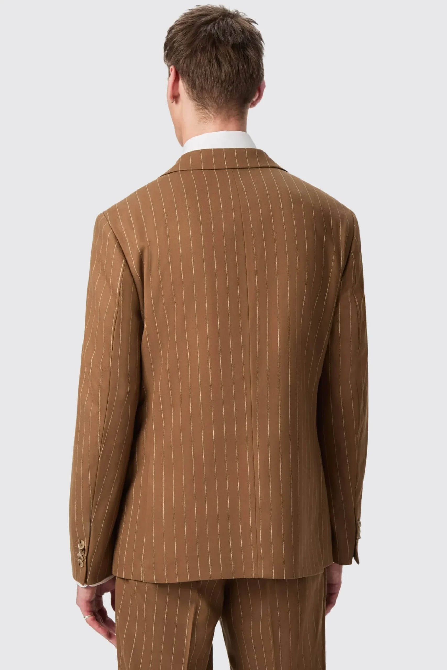 Twisted Tailor Cuttel Slim Fit Brown Pinstripe Suit | Style·2 Piece Suits | Occasion·Wedding Suits