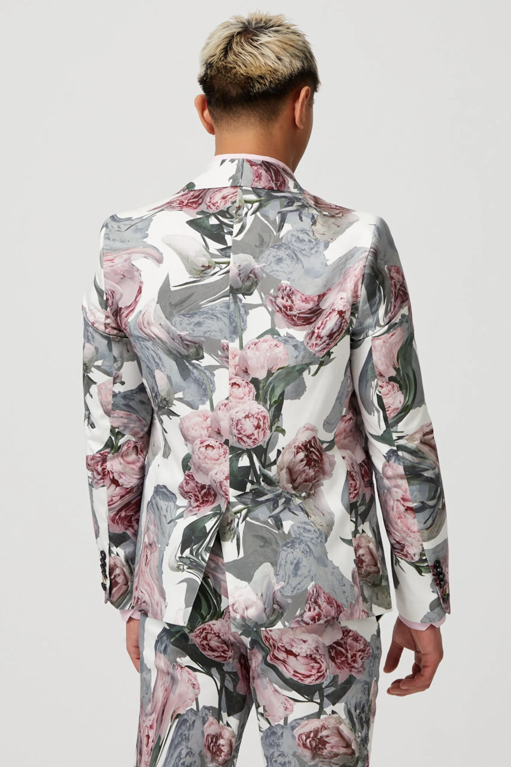 Twisted Tailor Dali Skinny Fit White Cotton Floral Suit | Style·Floral Suits | Style·Bold Prints
