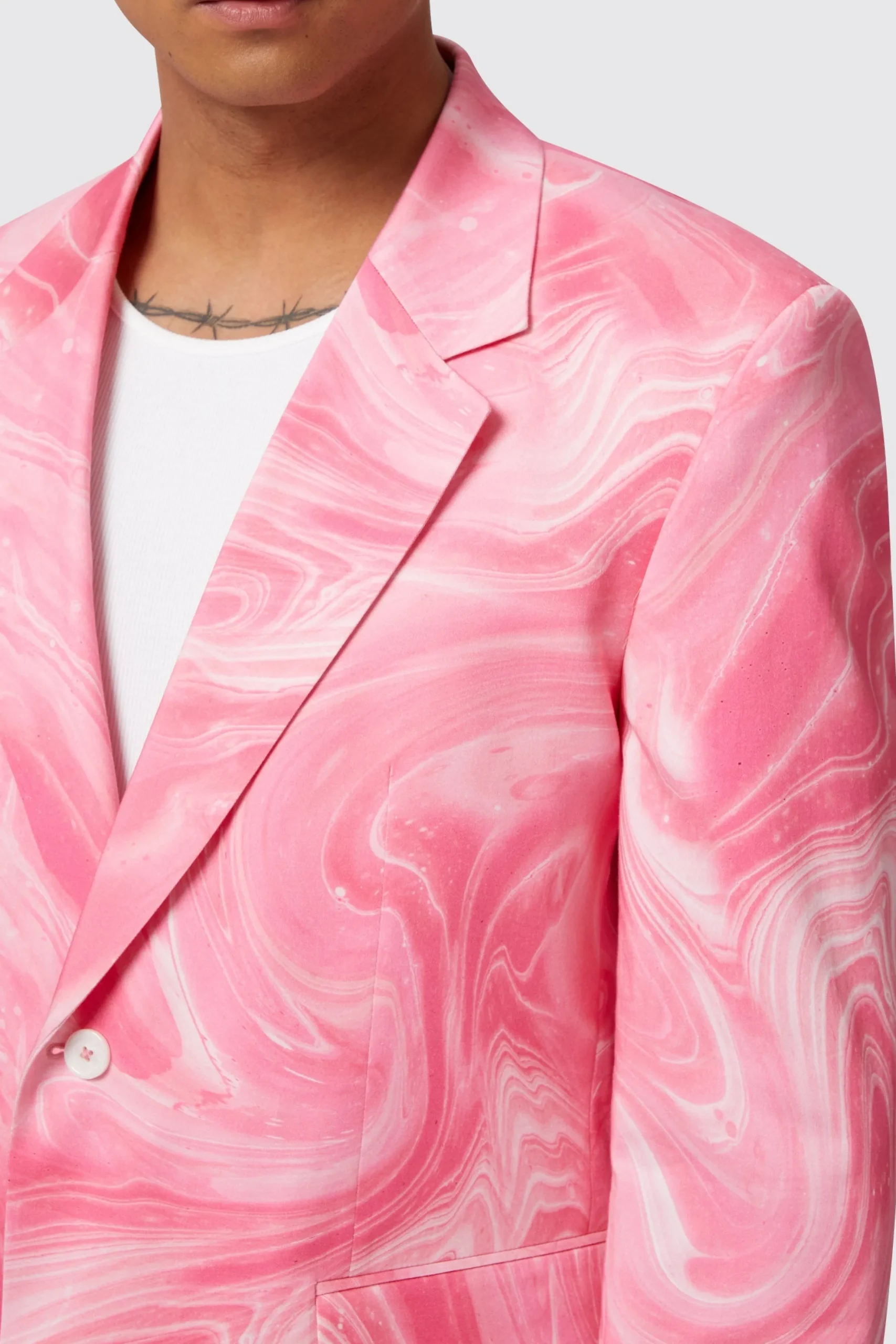Twisted Tailor Drogba Oversized Pink Abstract Cotton Suit | Unisex | Style·Bold Prints