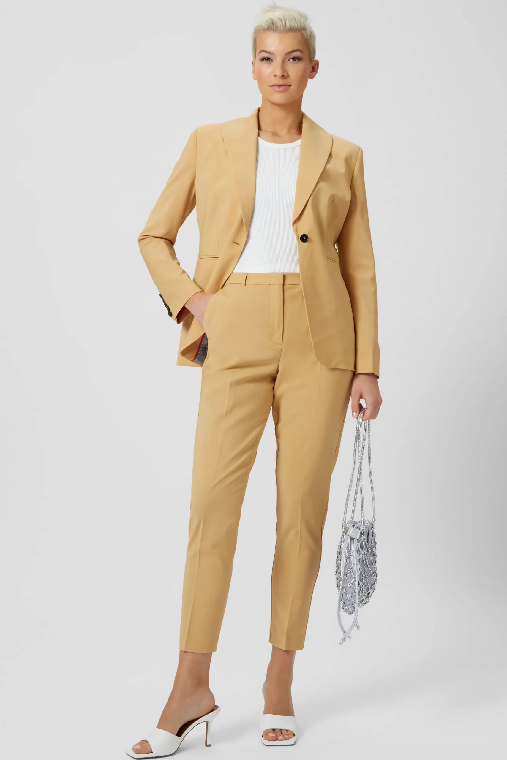 Twisted Tailor Eliza Skinny Fit Yellow Jacket | Woman