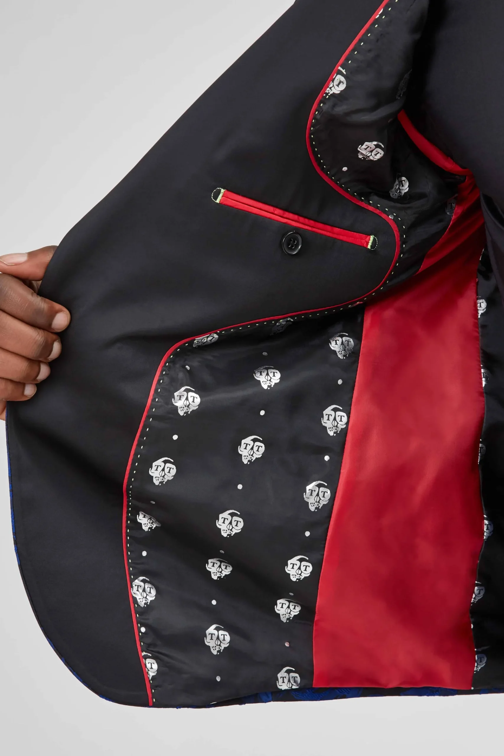 Twisted Tailor Ersat Skinny Fit Blue Floral Tuxedo Jacket | Jackets·Floral Jackets | Jackets·Party Jackets