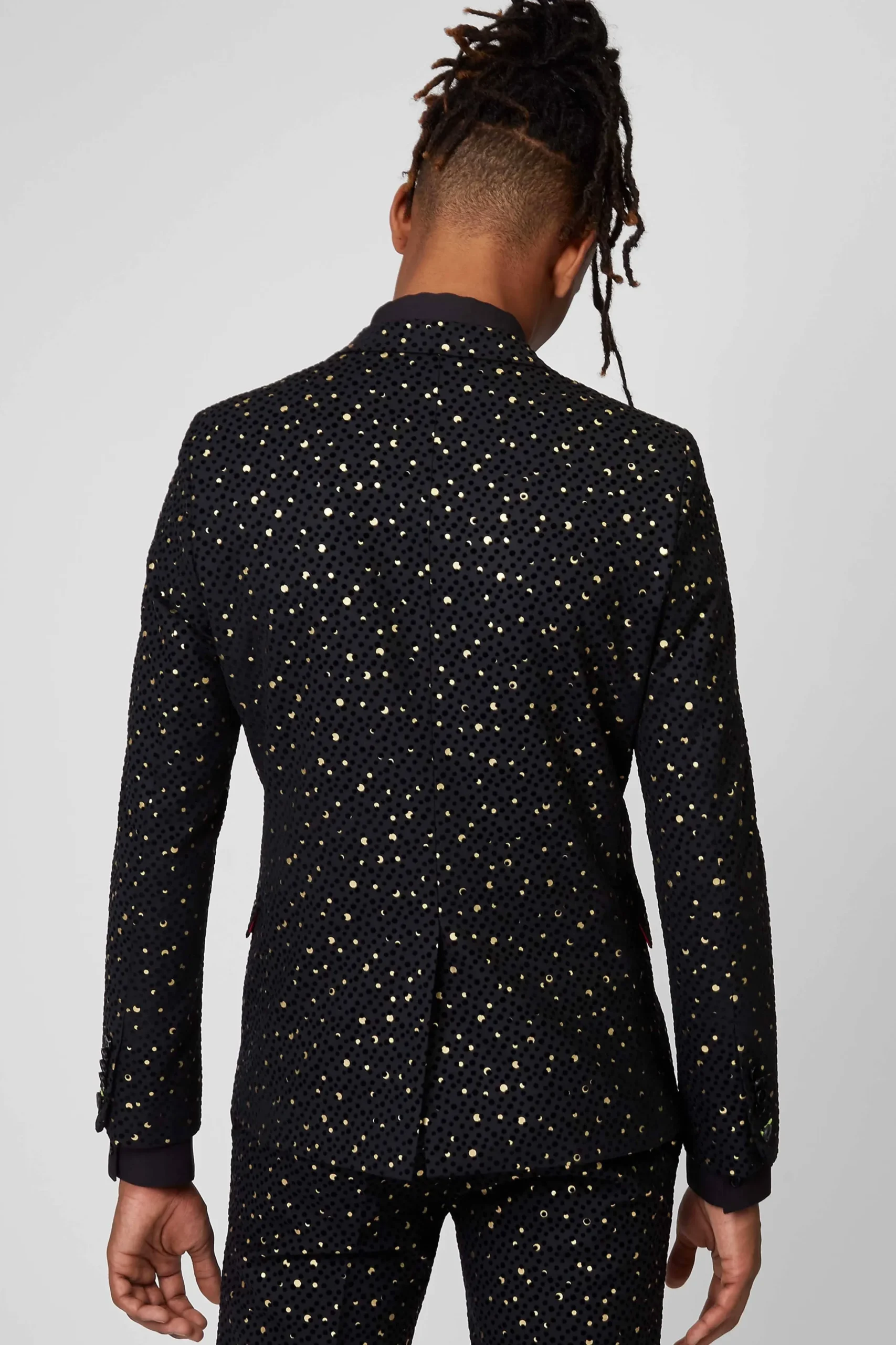 Twisted Tailor Farrow Skinny Fit Black Polka Dot Tuxedo Jacket | Jackets·Party Jackets