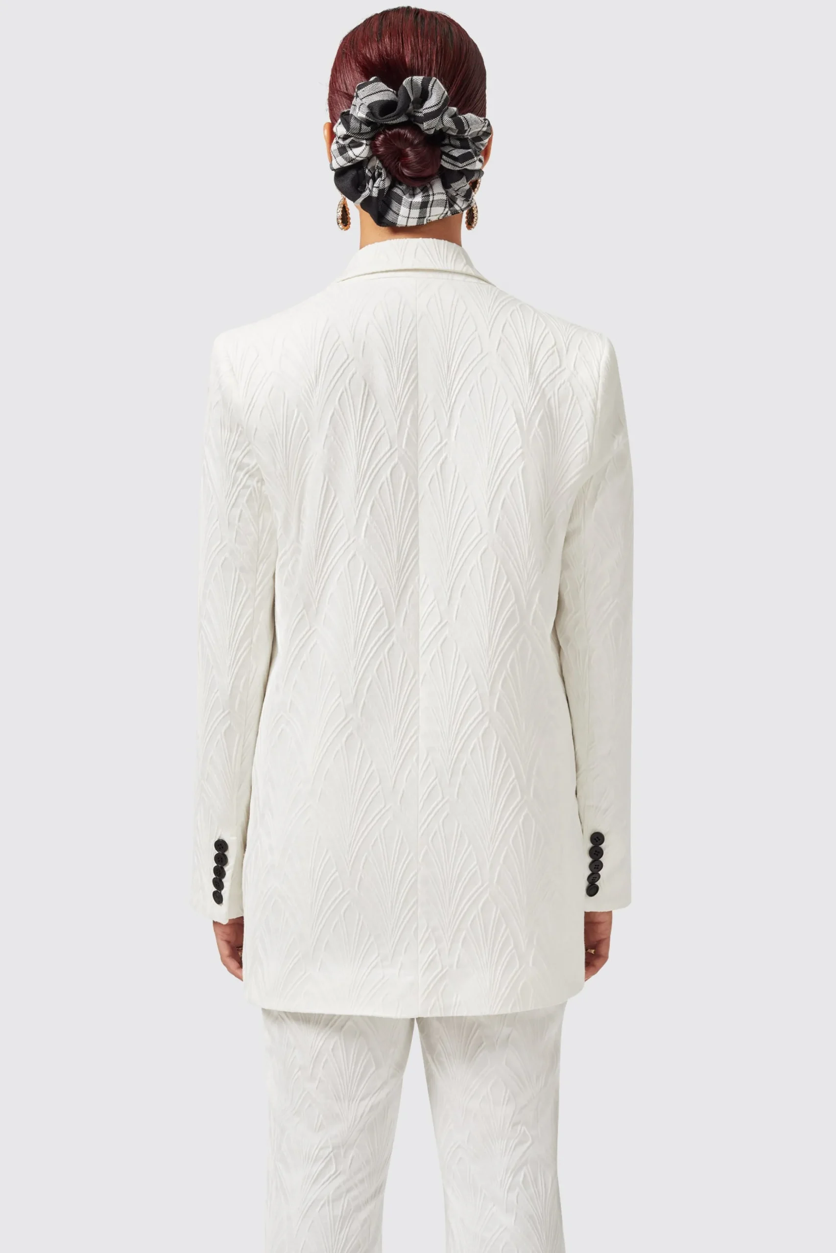 Twisted Tailor Fiore Slim Fit White Jacket | Woman