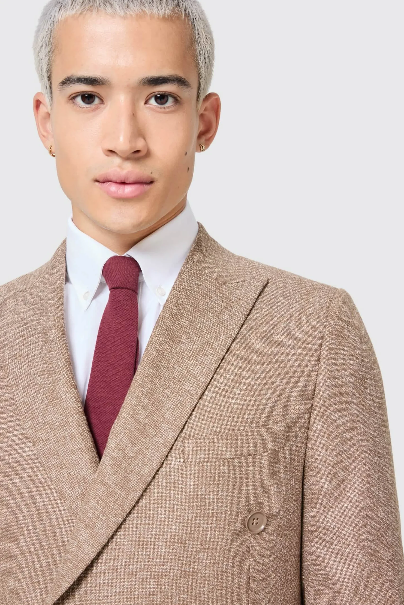 Twisted Tailor Goddard Slim Fit Brown Double Breasted Jacket | Jackets·Work Jackets | Jackets·Casual Jackets