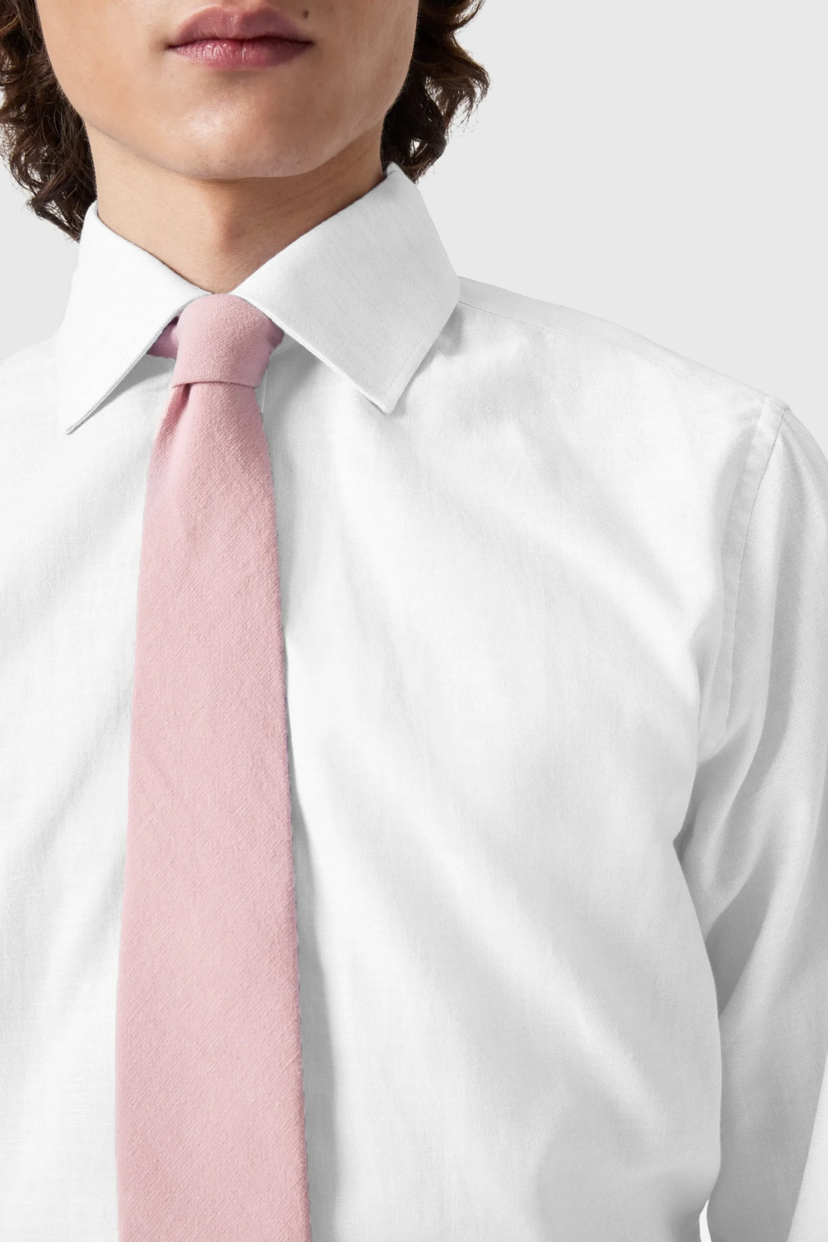 Twisted Tailor Grafton Slim Fit Spread Collar White Linen Shirt | Style·Premium Shirts | Style·Everyday Essentials