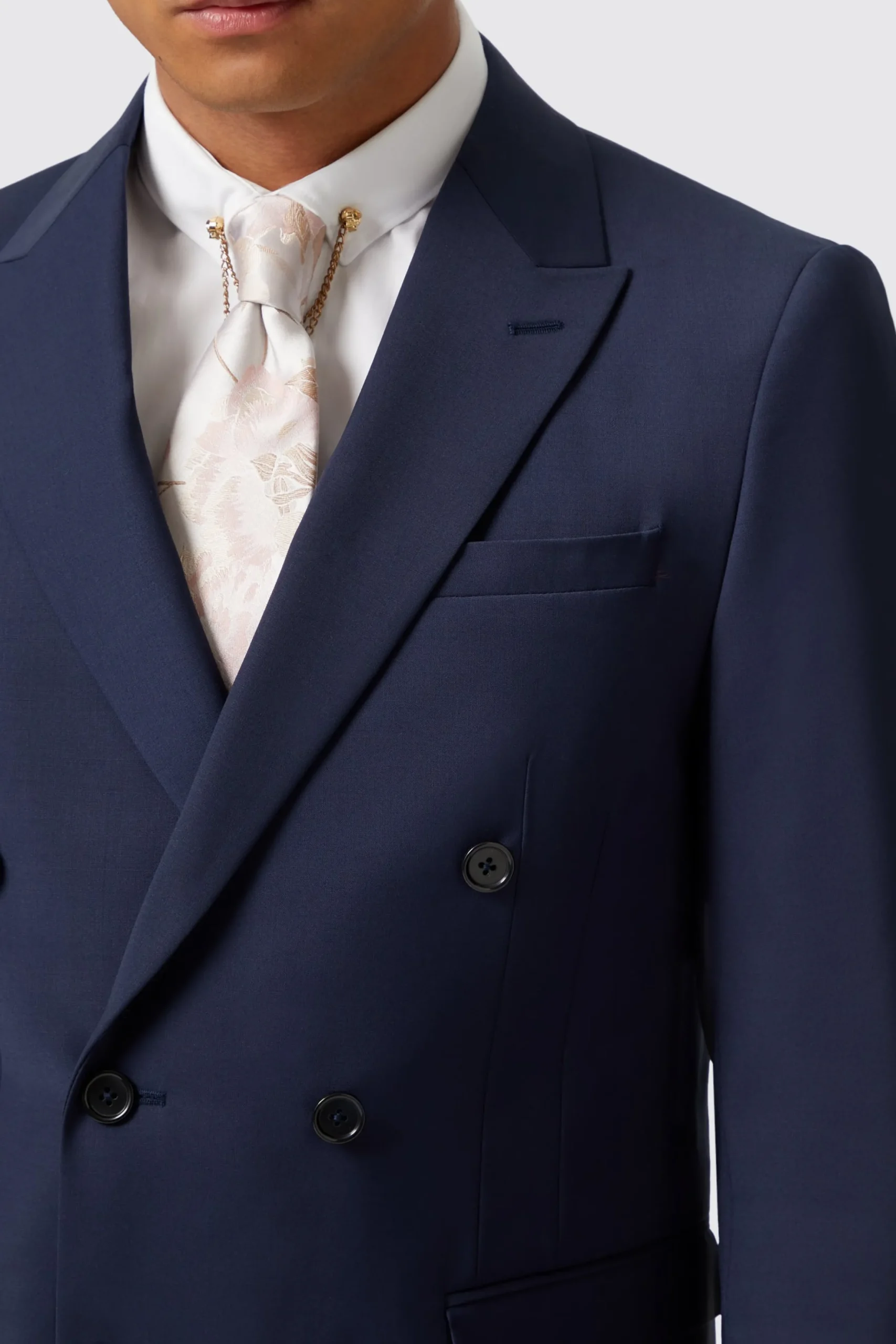 Twisted Tailor Harwood Slim Fit Navy Double Breasted Wool Jacket | Jackets·Work Jackets