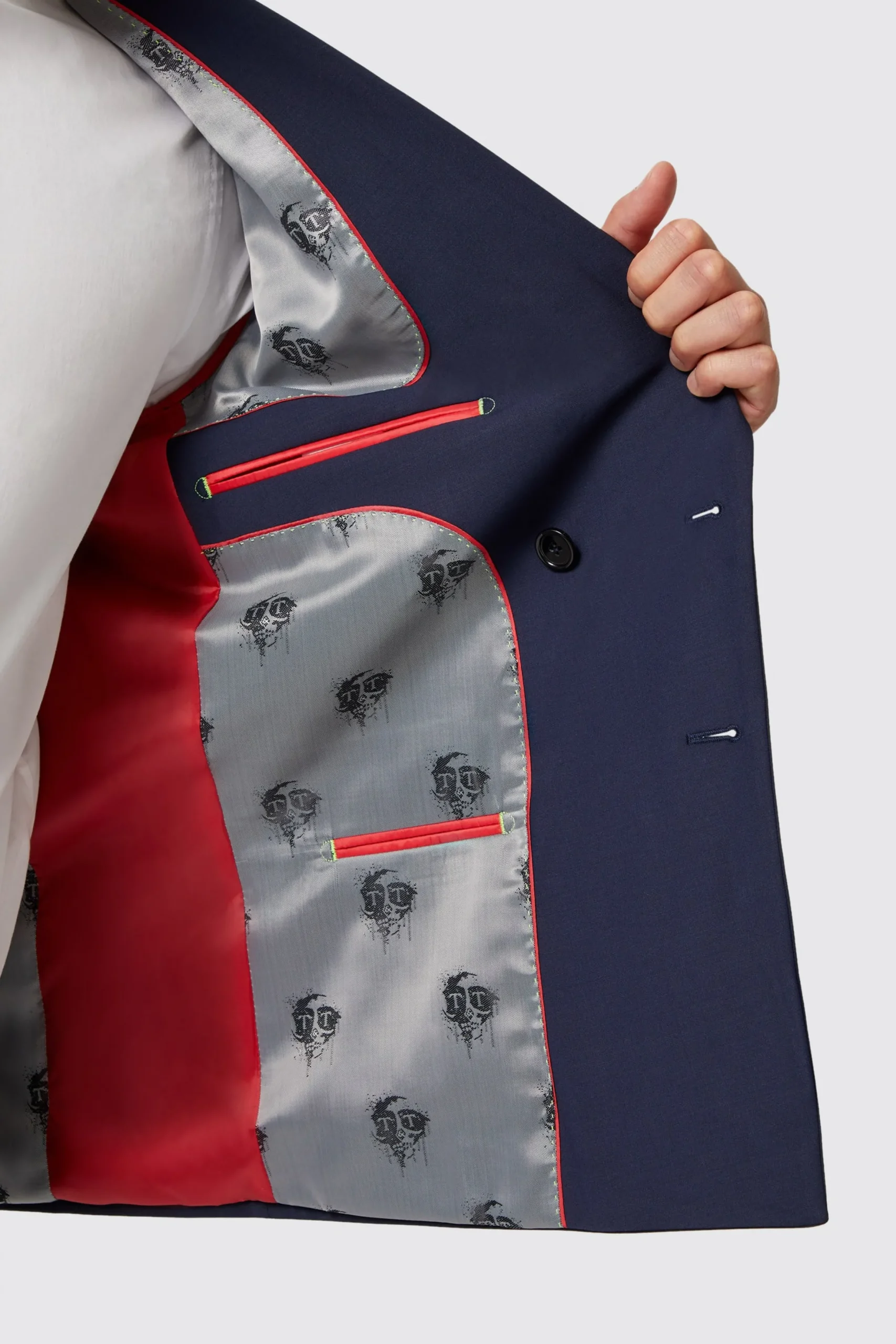 Twisted Tailor Harwood Slim Fit Navy Double Breasted Wool Jacket | Jackets·Work Jackets