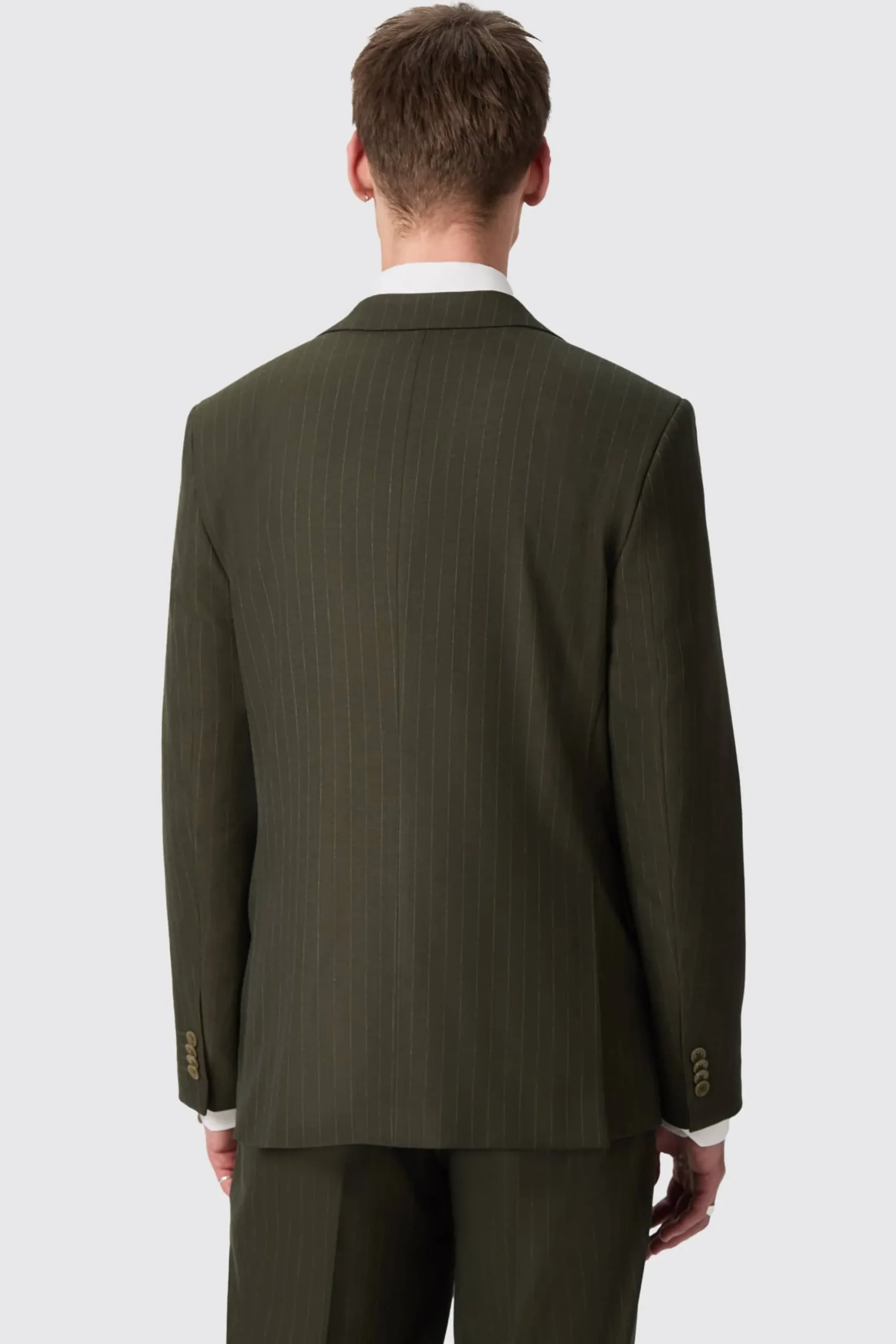 Twisted Tailor Hodge Slim Fit Green Pinstripe Jacket | Jackets·Work Jackets | Jackets·Casual Jackets