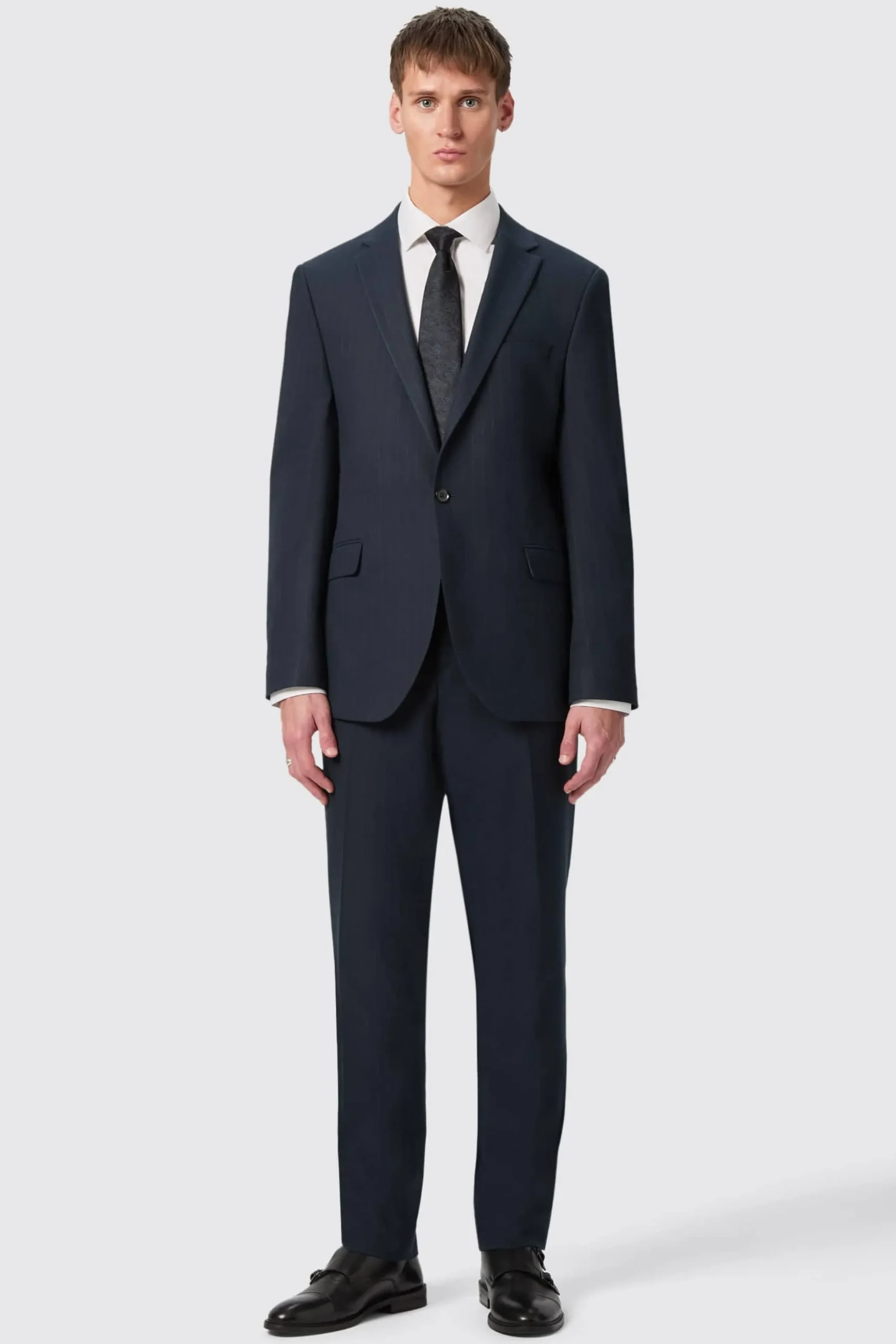 Twisted Tailor Hodge Slim Fit Navy Pinstripe Jacket | Jackets·Work Jackets