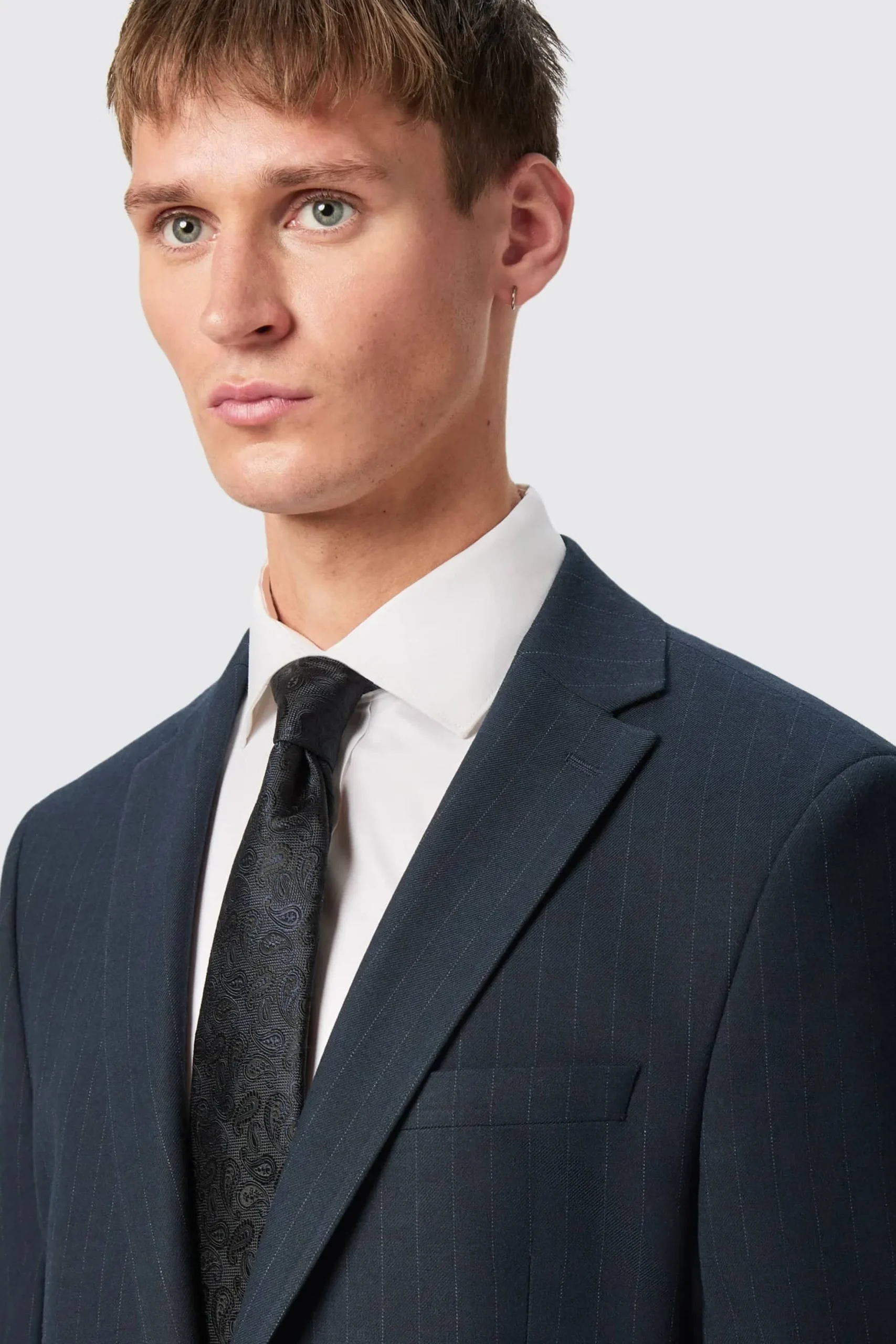Twisted Tailor Hodge Slim Fit Navy Pinstripe Suit | Style·Plain Suits | Occasion·Groomsmen Suits