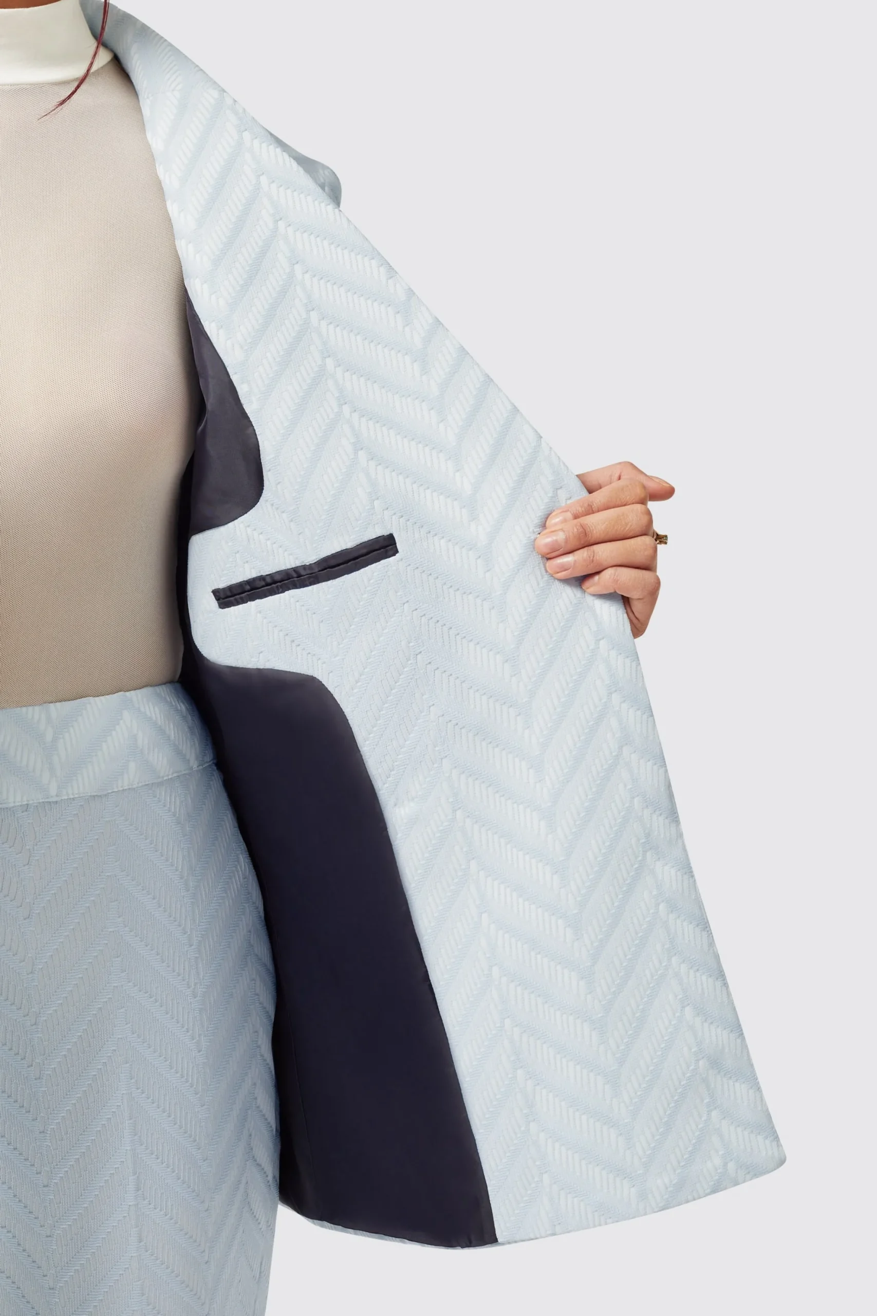 Twisted Tailor Iris Slim Fit Blue Jacket | Woman
