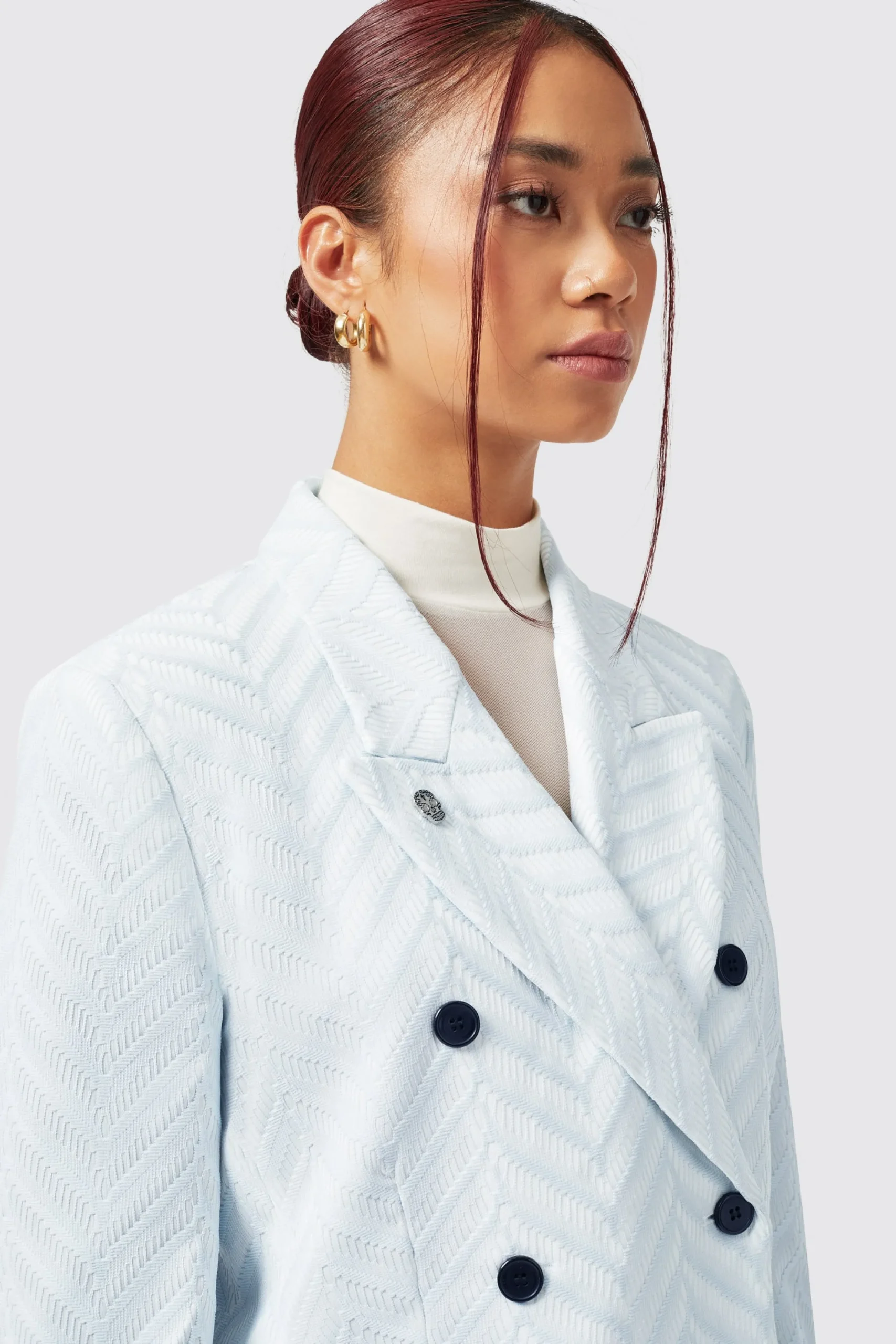 Twisted Tailor Iris Slim Fit Blue Suit | Woman