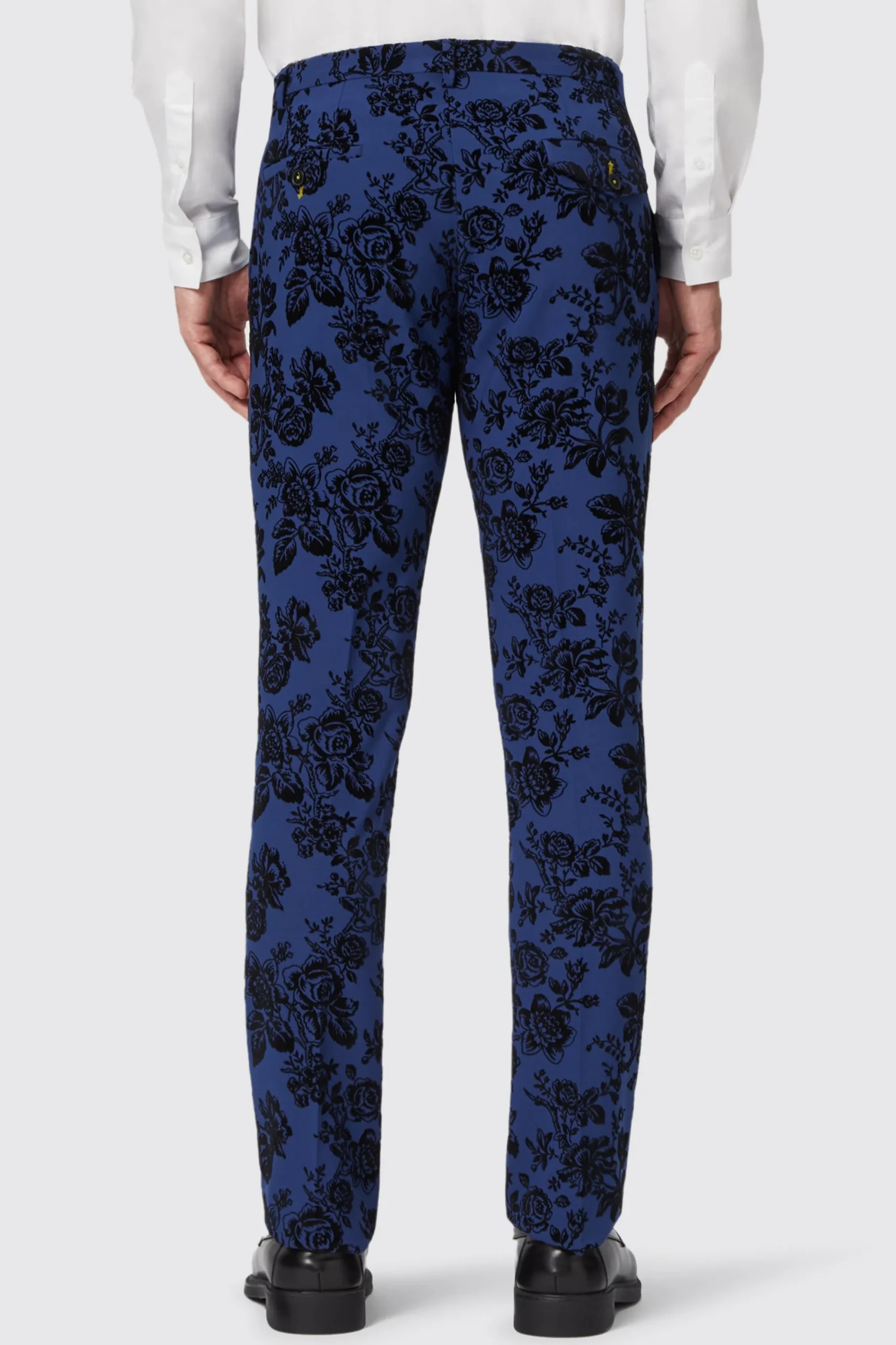 Twisted Tailor Jackalope Blue Suit With Floral Flocking | Style·Floral Suits | Style·3 Piece Suits