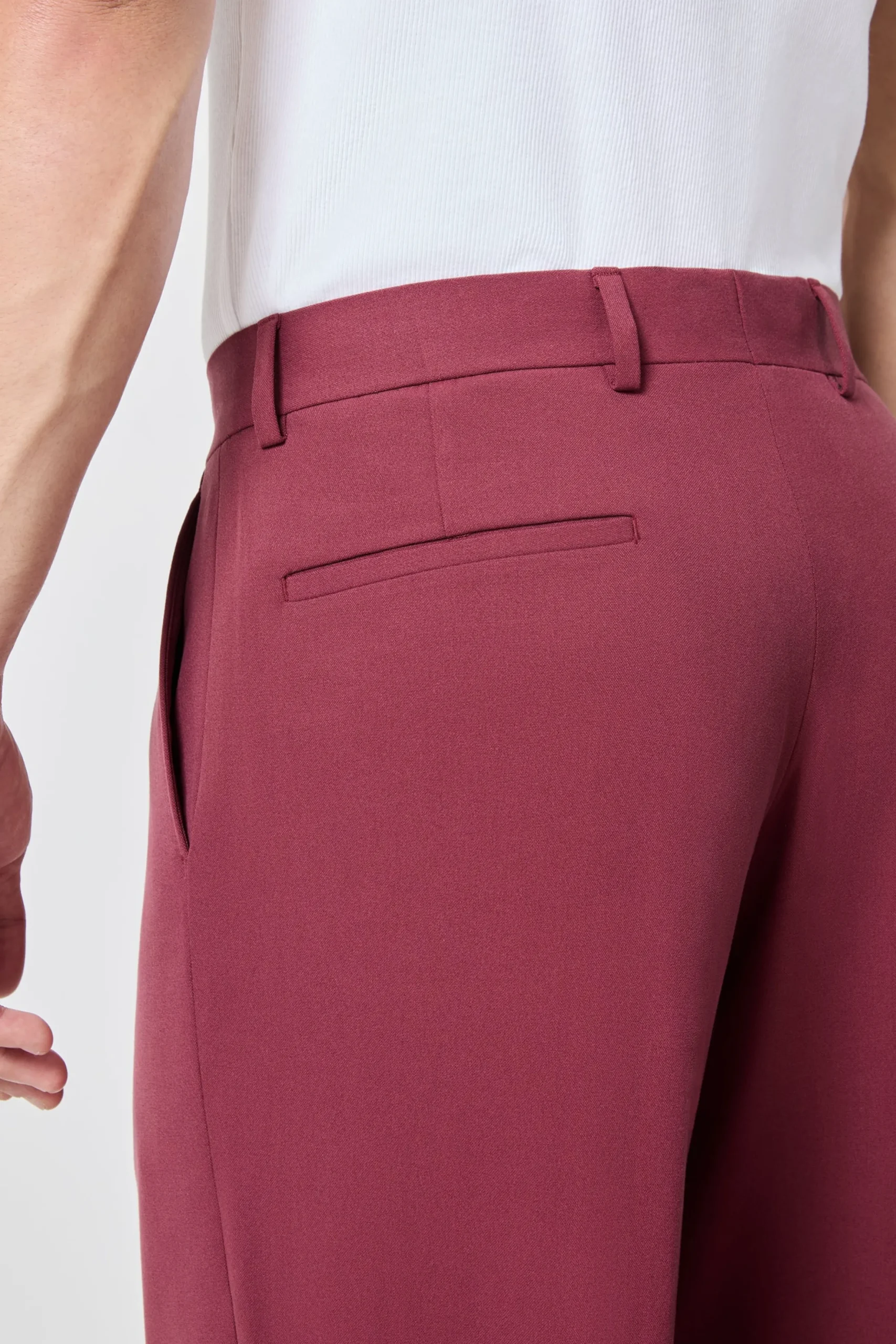 Twisted Tailor Lavoir Oversized Burgundy Trousers | Trousers·Casual Trousers | Trousers·Work Trousers