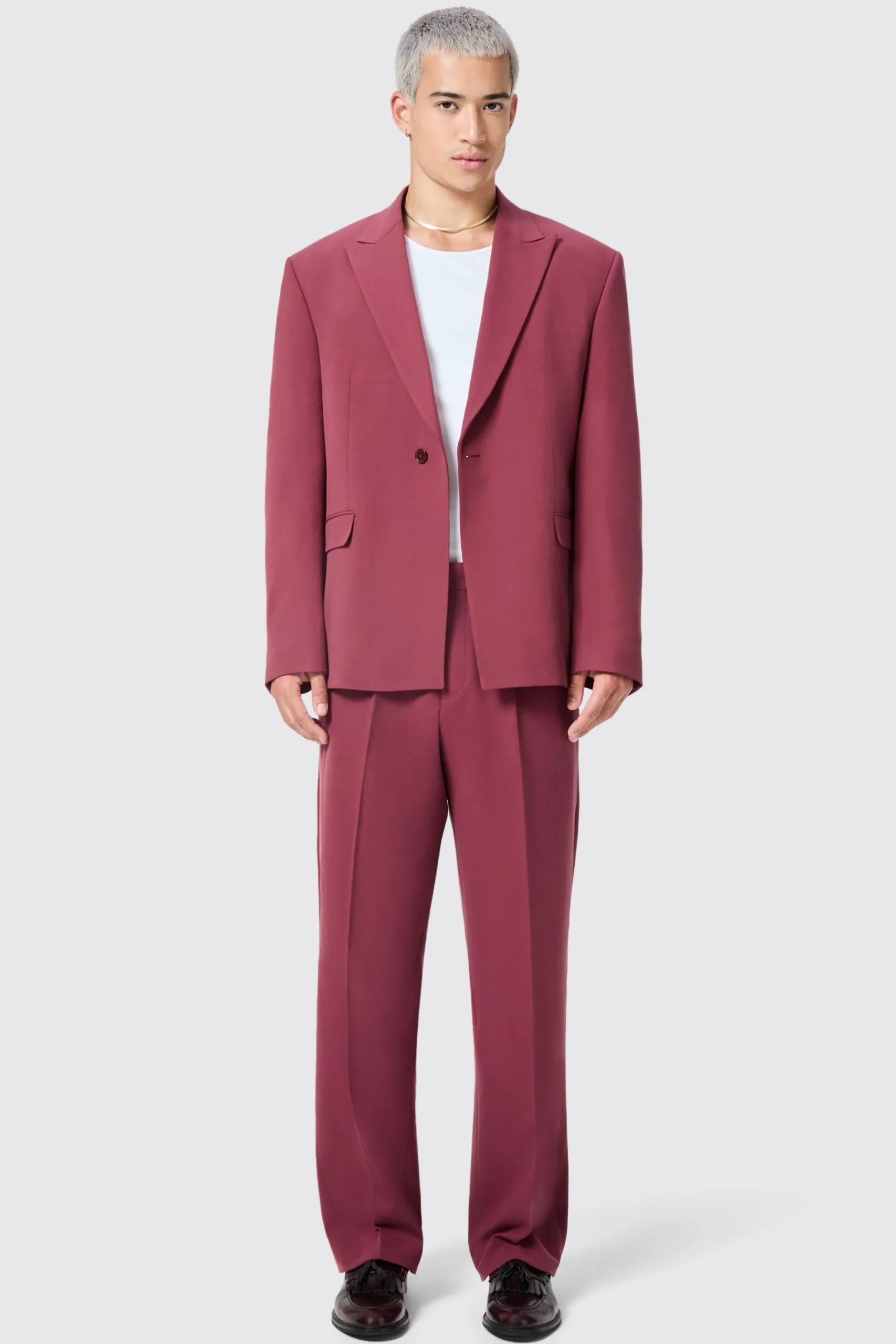 Twisted Tailor Lavoir Oversized Burgundy Trousers | Trousers·Casual Trousers | Trousers·Work Trousers