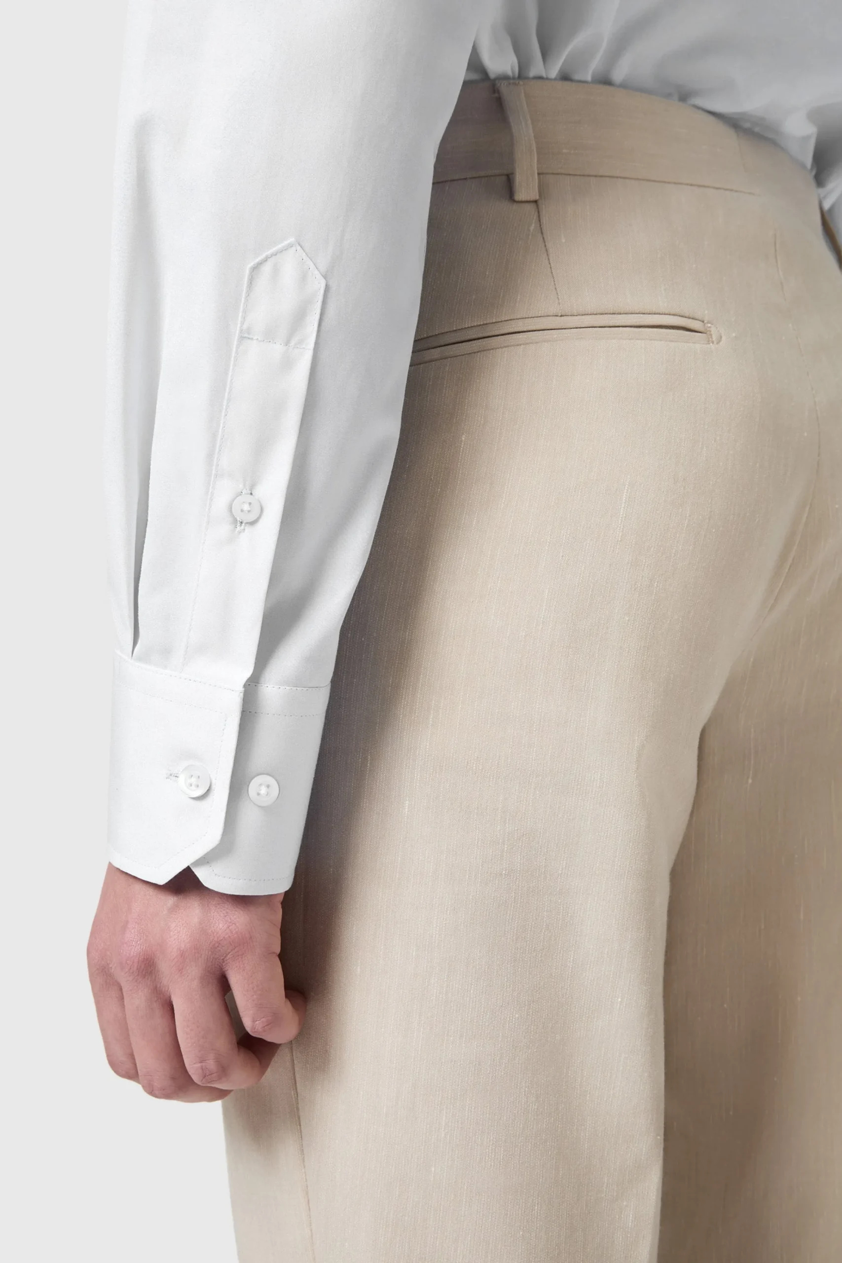 Twisted Tailor Lewes Slim Fit Spread Collar White Cotton Shirt | Style·Premium Shirts | Style·Everyday Essentials