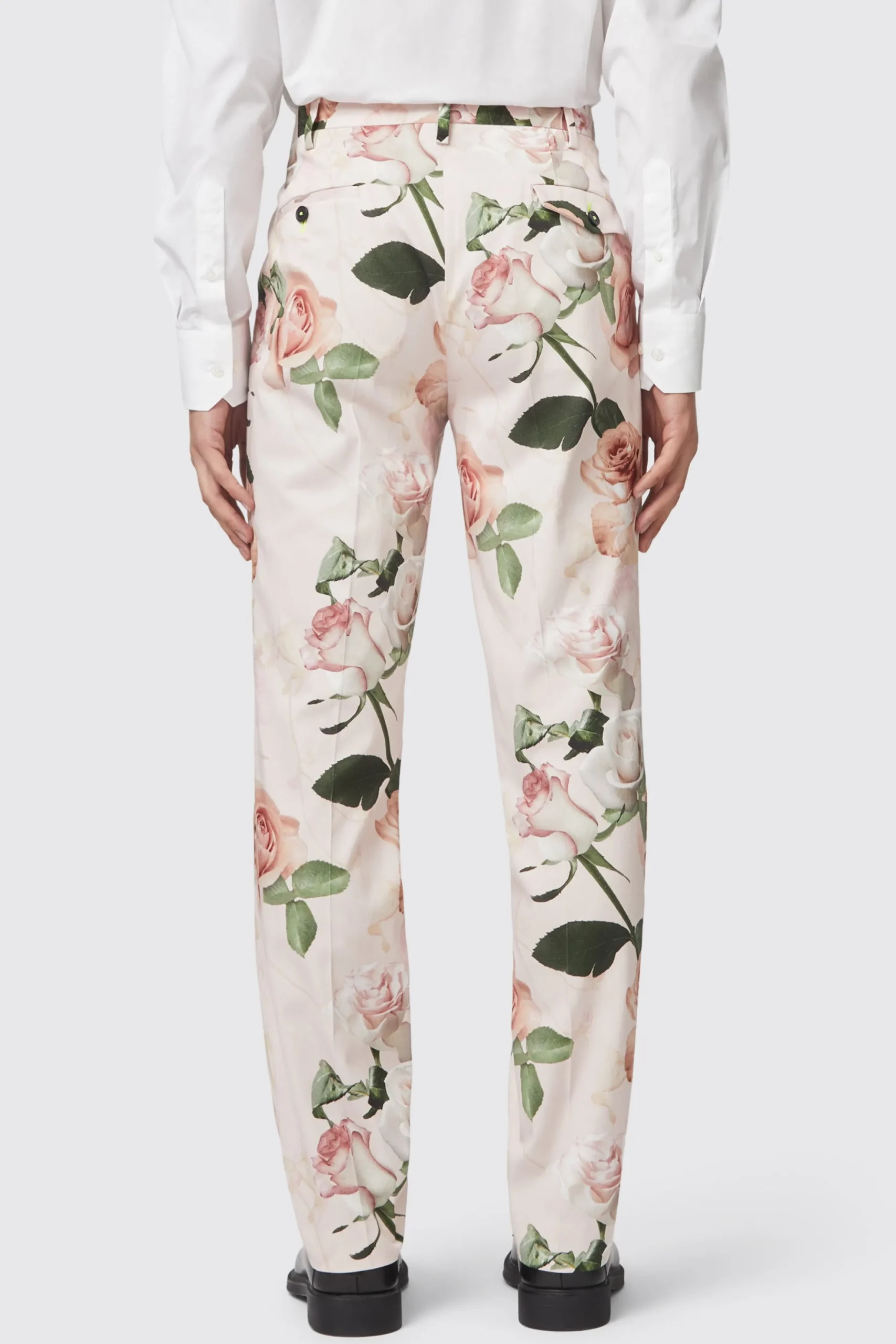 Twisted Tailor Lincoln Skinny Fit Pink Floral Cotton Suit | Style·Floral Suits | Style·Bold Prints