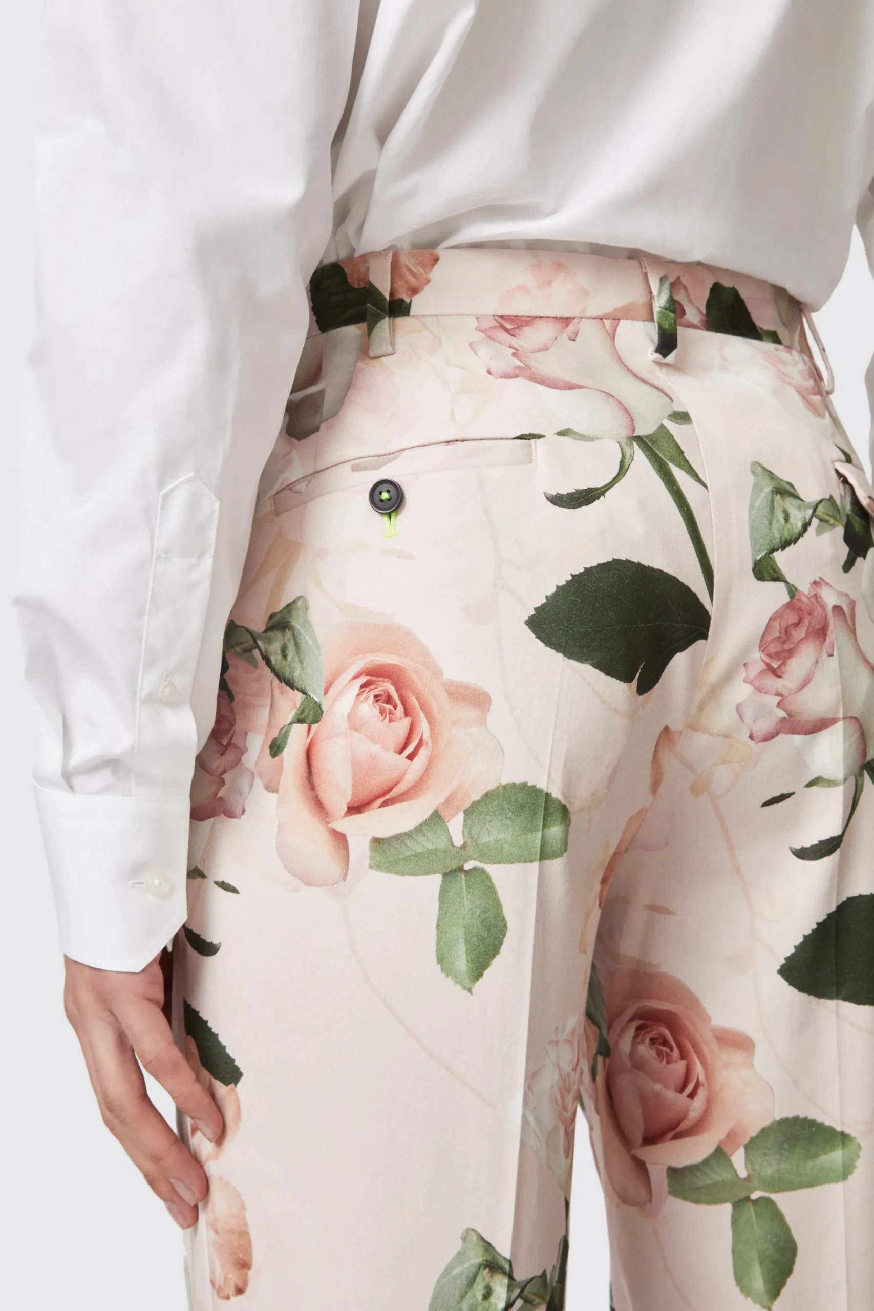 Twisted Tailor Lincoln Skinny Fit Pink Floral Cotton Suit | Style·Floral Suits | Style·Bold Prints