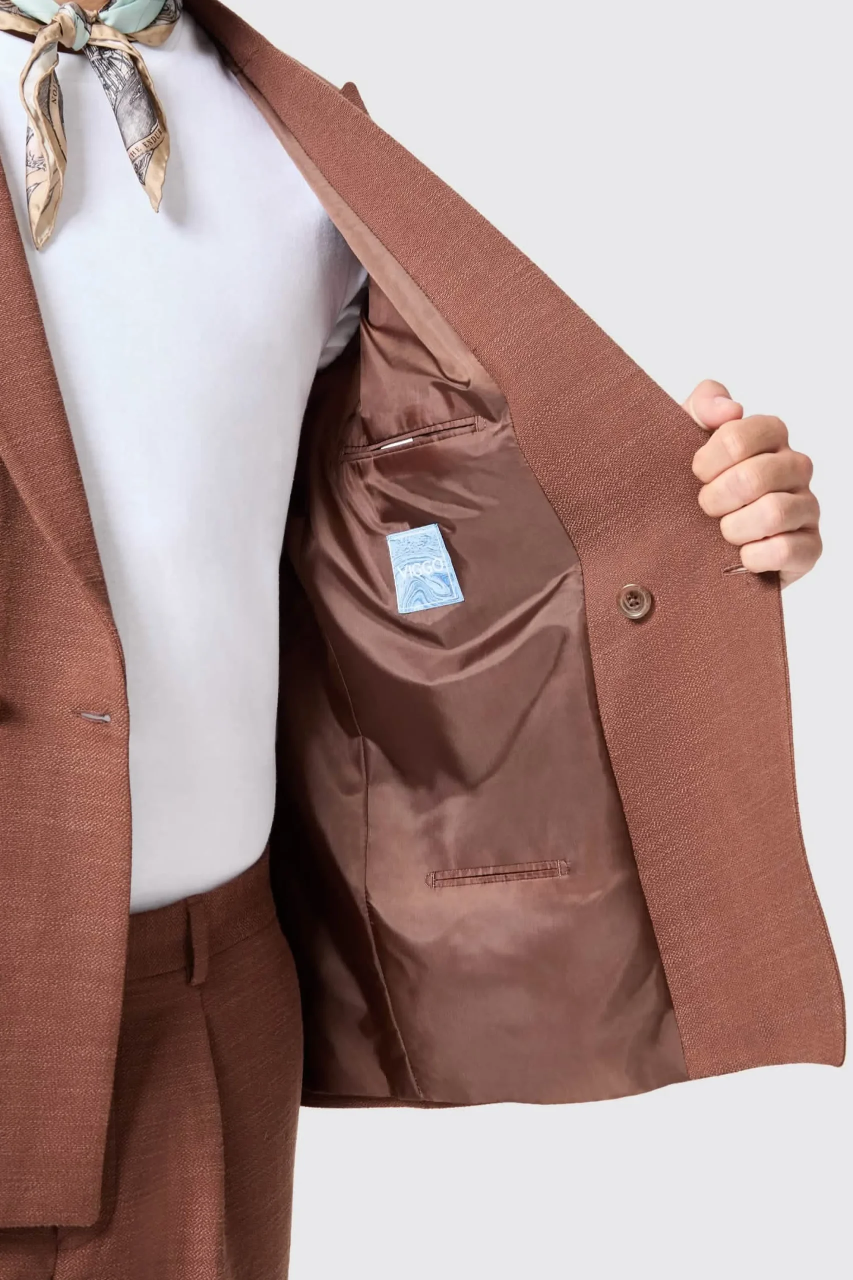 Twisted Tailor Lisandro Double Breasted Brown Cotton Jacket | Unisex | Jackets·Work Jackets