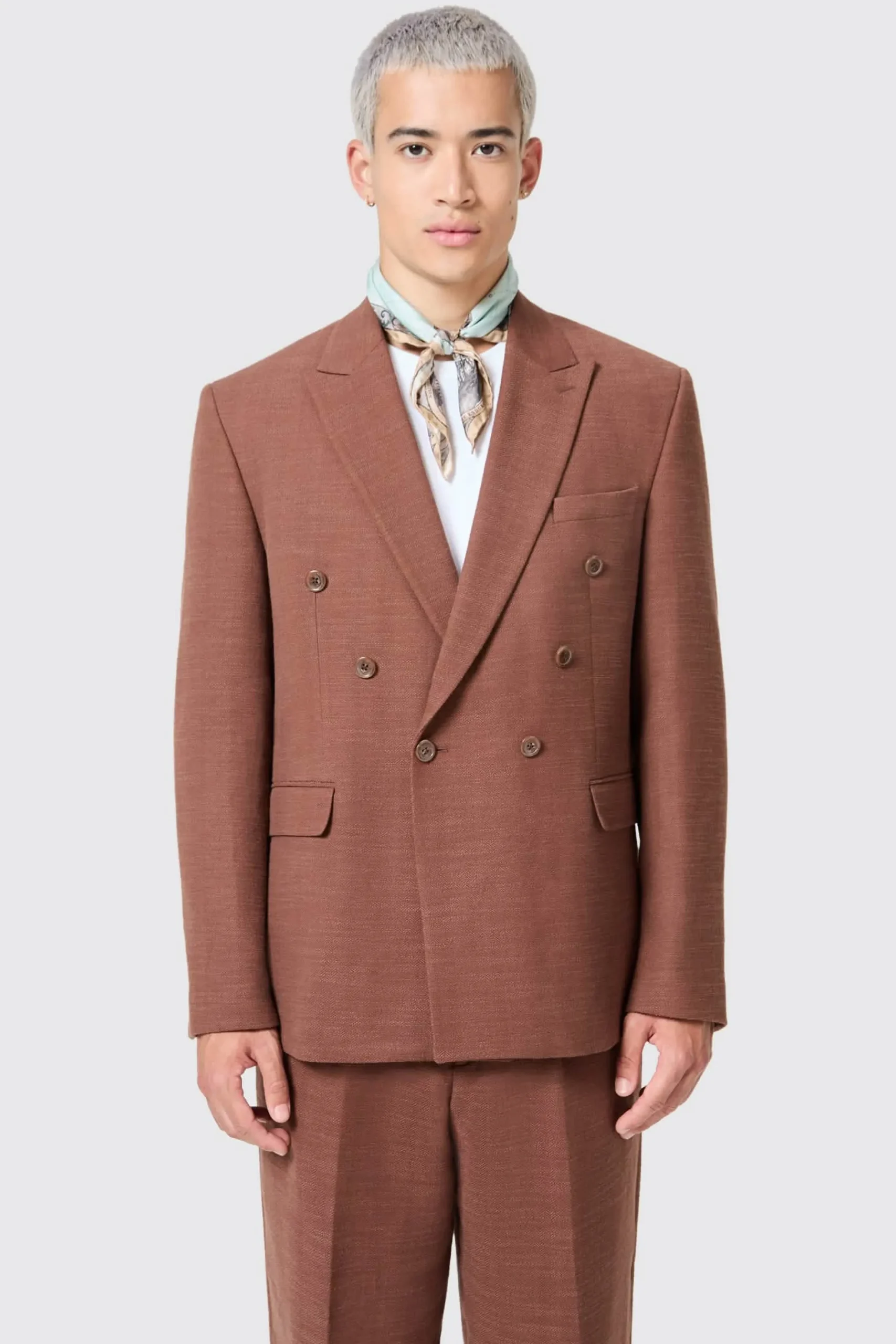Twisted Tailor Lisandro Double Breasted Brown Cotton Suit | Unisex | Style·Double Breasted Suits