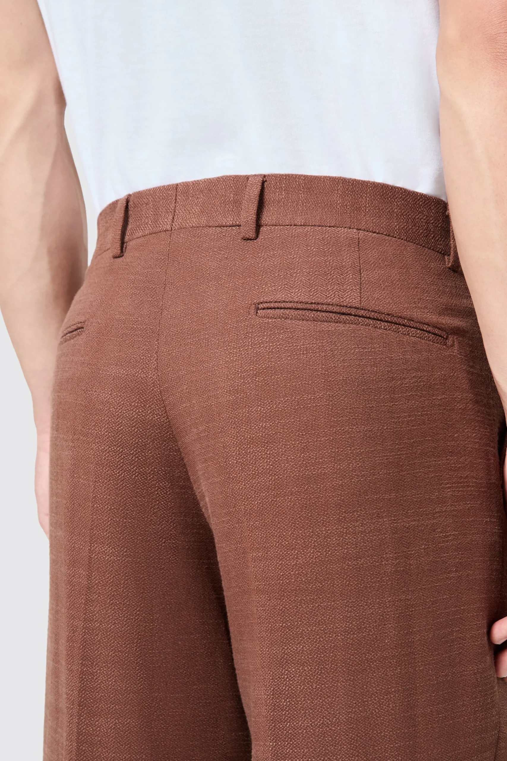 Twisted Tailor Lisandro Oversized Brown Cotton Trousers | Unisex | Trousers·Casual Trousers