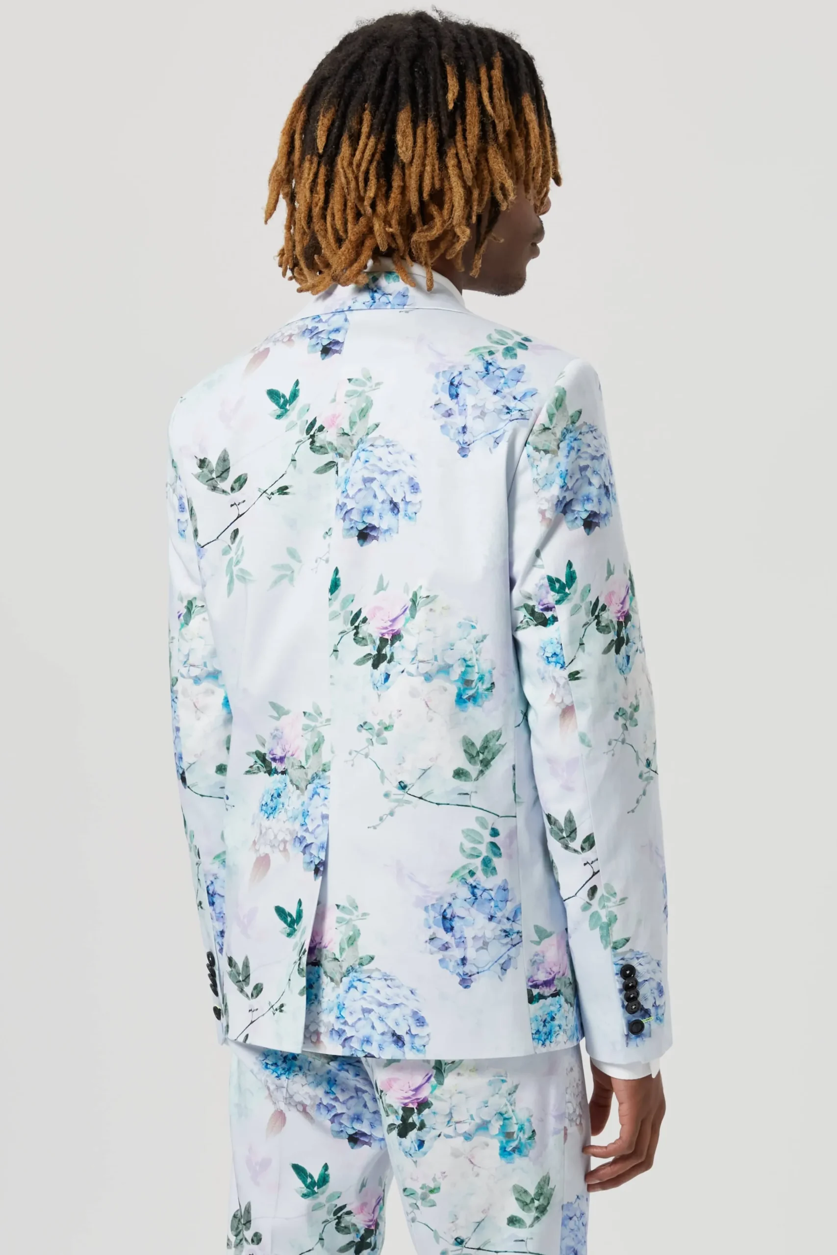 Twisted Tailor Pickhurst Skinny Fit Blue Floral Cotton Jacket | Jackets·Floral Jackets