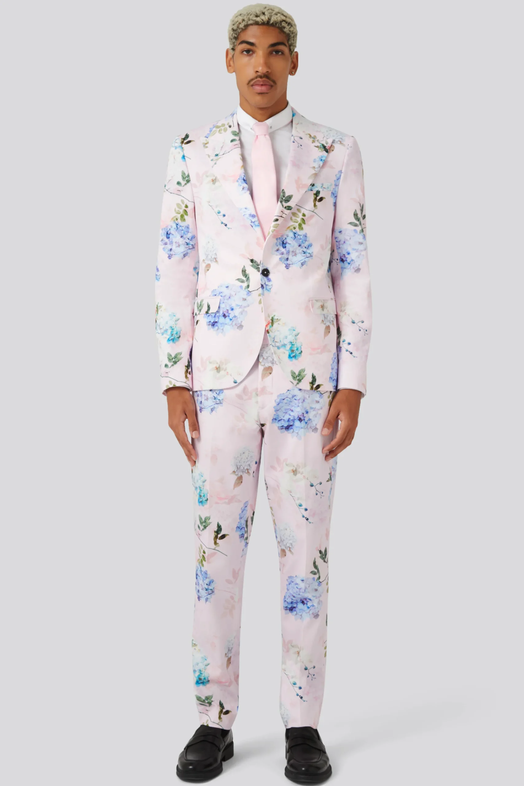 Twisted Tailor Pickhurst Slim Fit Pink Floral Cotton Jacket | Jackets·Floral Jackets