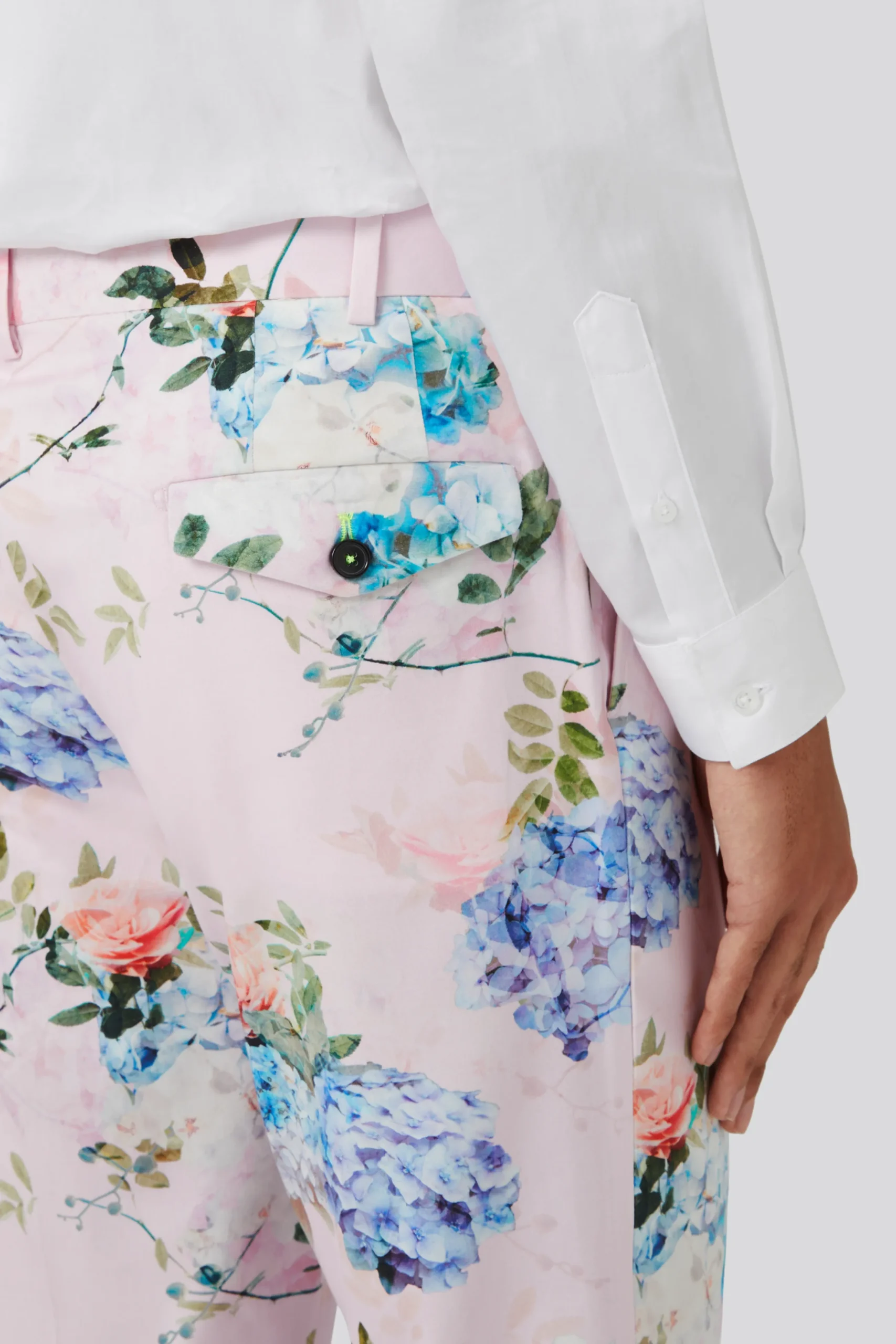 Twisted Tailor Pickhurst Slim Fit Pink Floral Cotton Suit | Style·Floral Suits | Style·Bold Prints