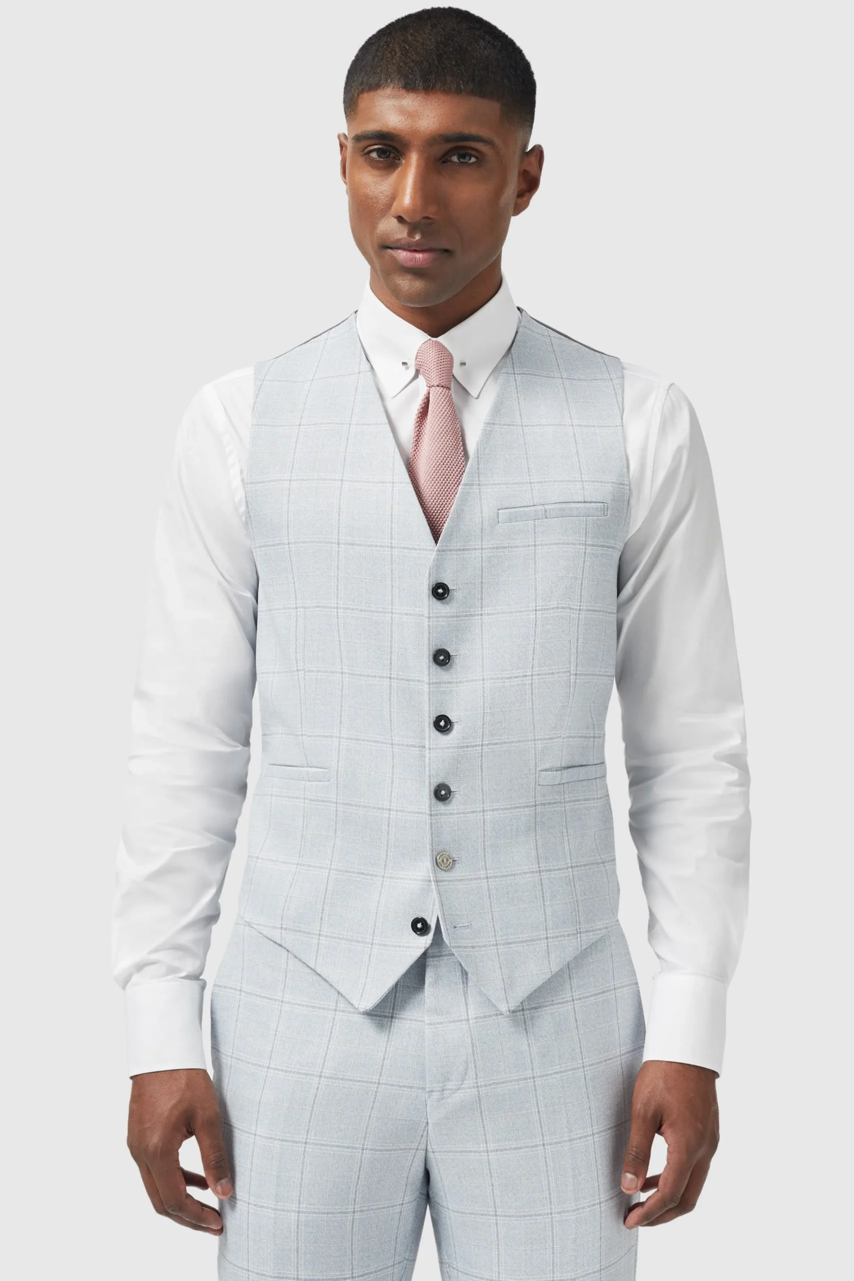 Twisted Tailor Richmond Light Blue Waistcoat | Waistcoats