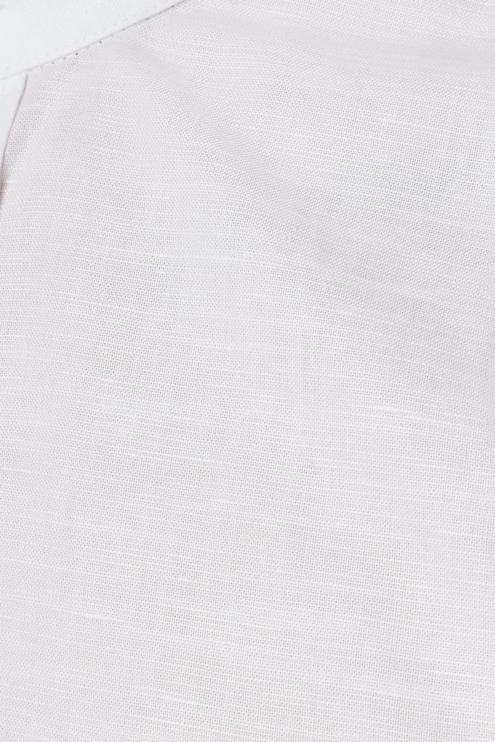 Twisted Tailor Saunders Slim Fit Grandad Collar White Linen Shirt | Style·Premium Shirts | Style·Everyday Essentials
