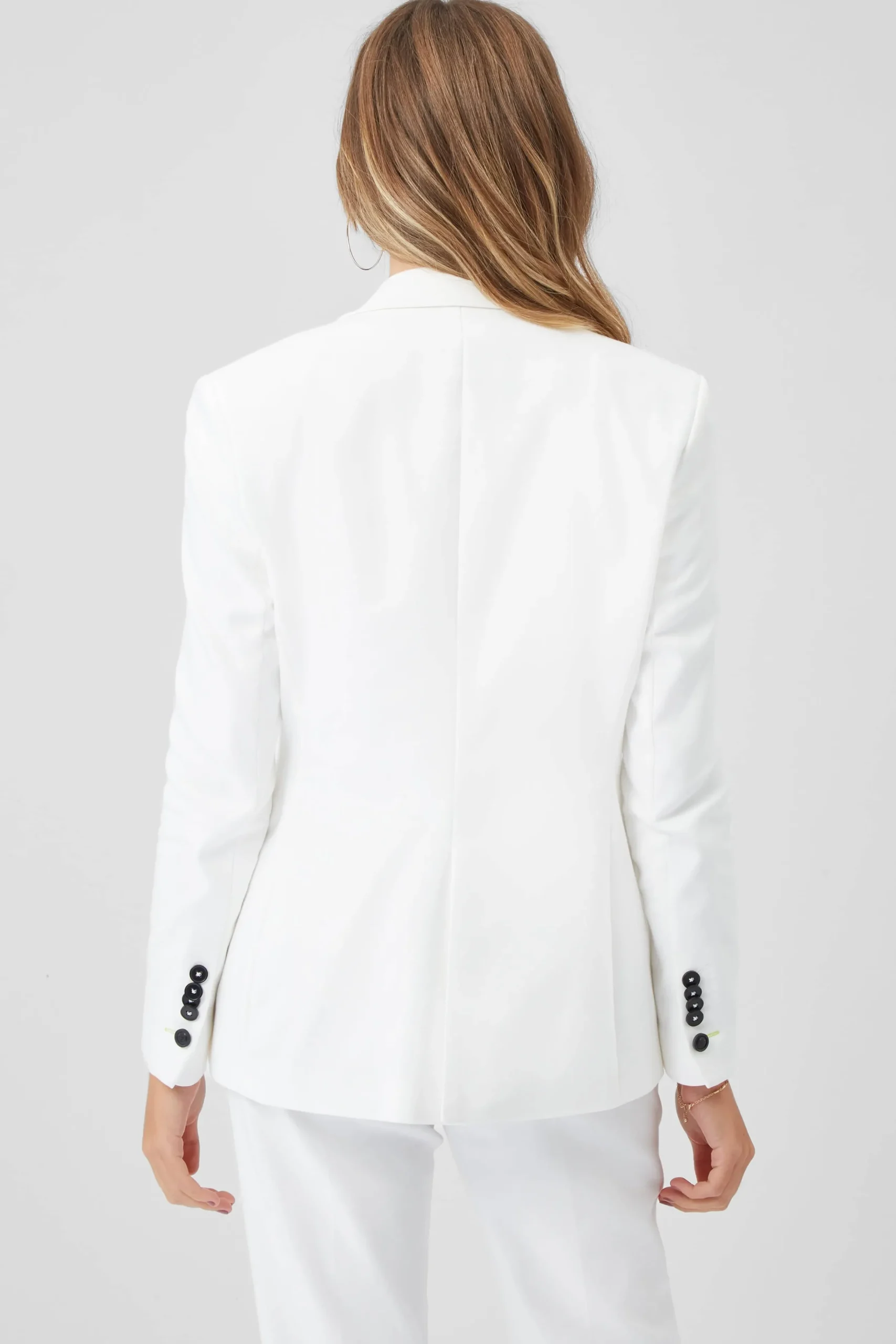 Twisted Tailor Sian Skinny Fit White Cotton Jacket | Woman